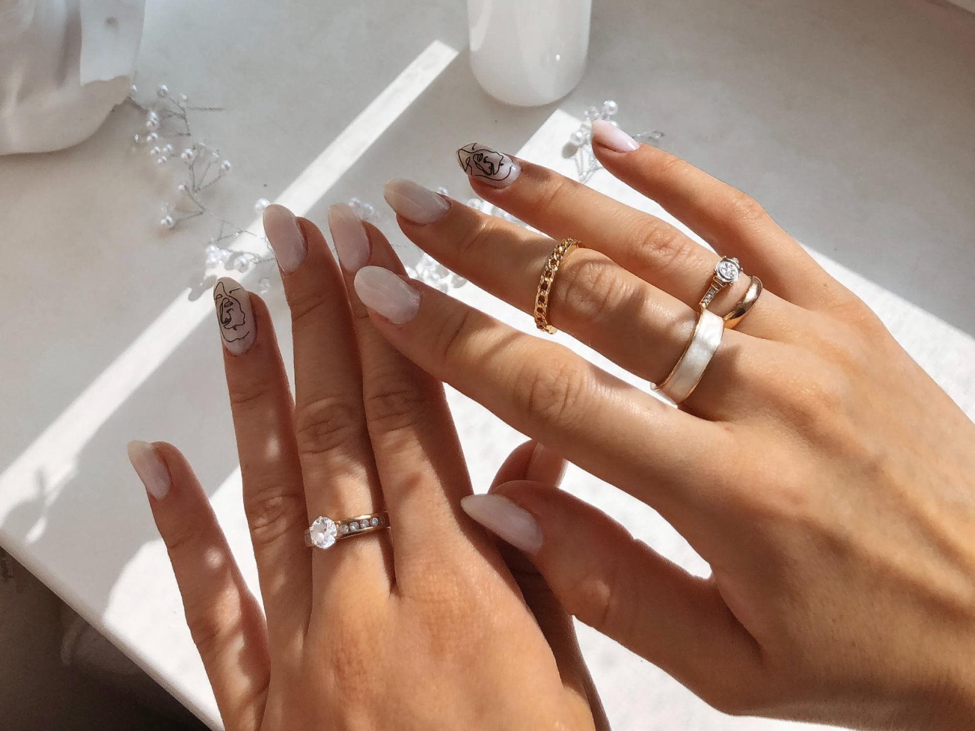 Milky Nails