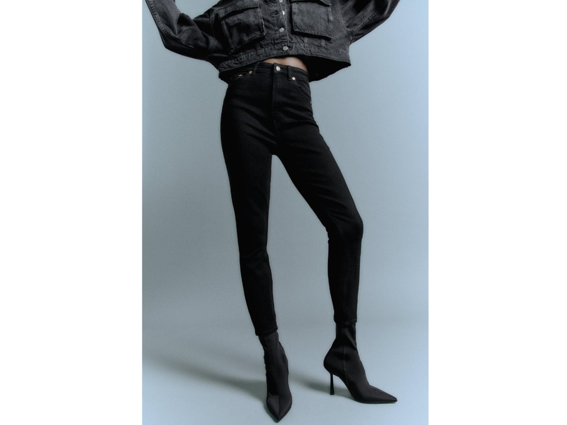 Skinny Jeans im Vintage-Look von Zara