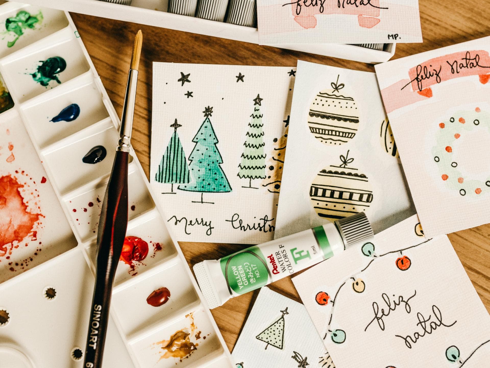 Weihnachtskarte selber basteln