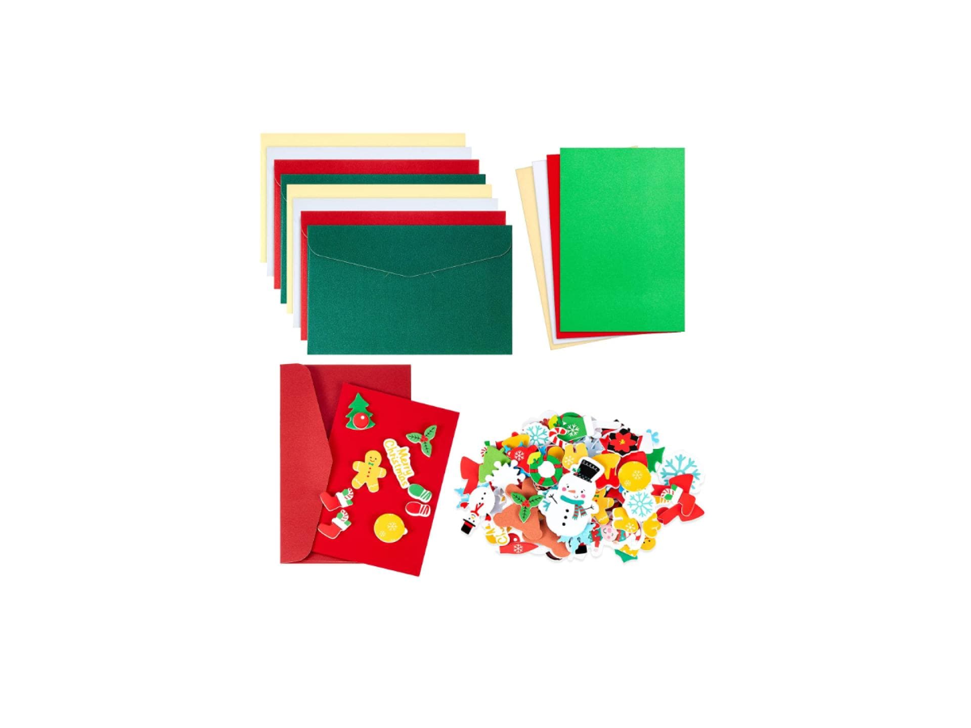 Weihnachtskarten-Bastelset für Kinder