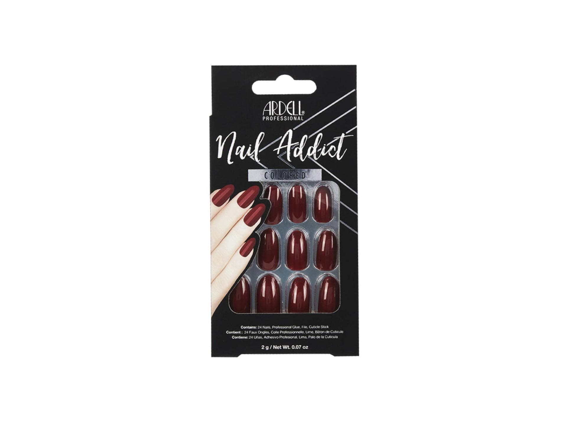 ARDELL Nail Addict Kunstnägel in edlem Weinrot