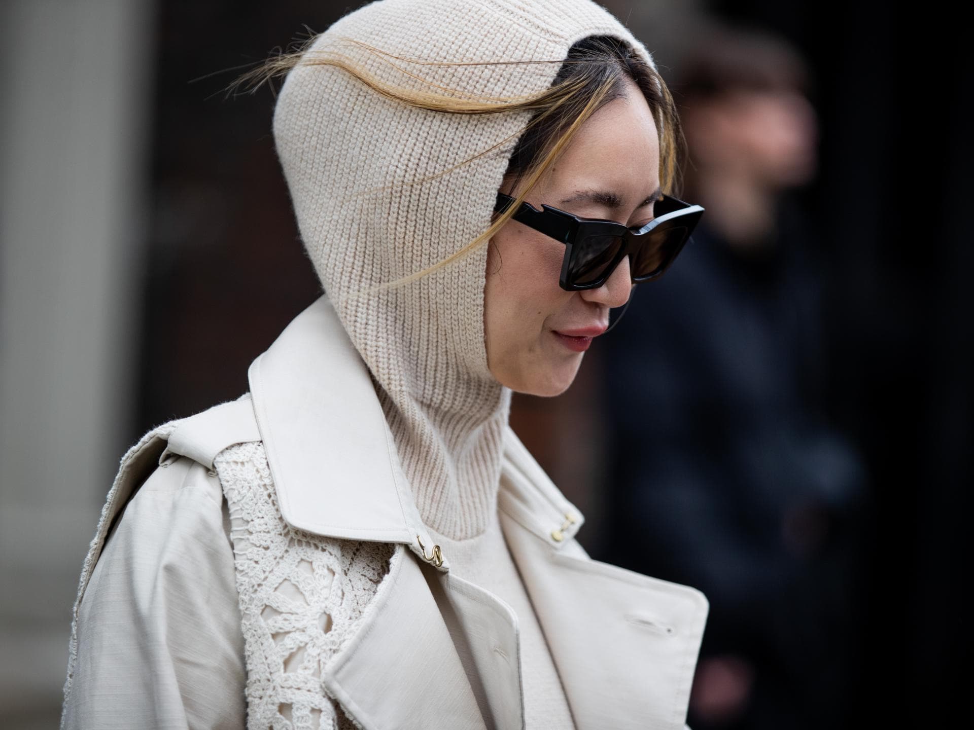 Balaklava Mütze in Beige