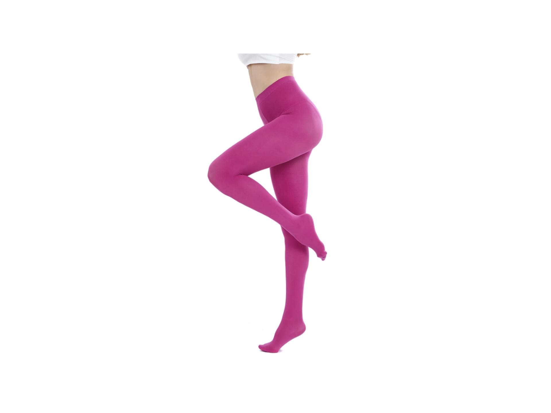 Blickdichte Statement-Strumpfhose in Pink
