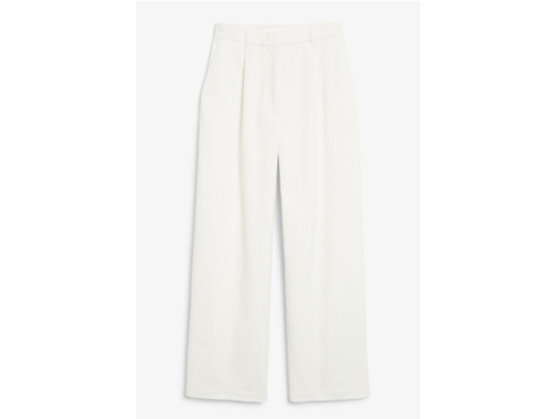 Cordhose Weiß