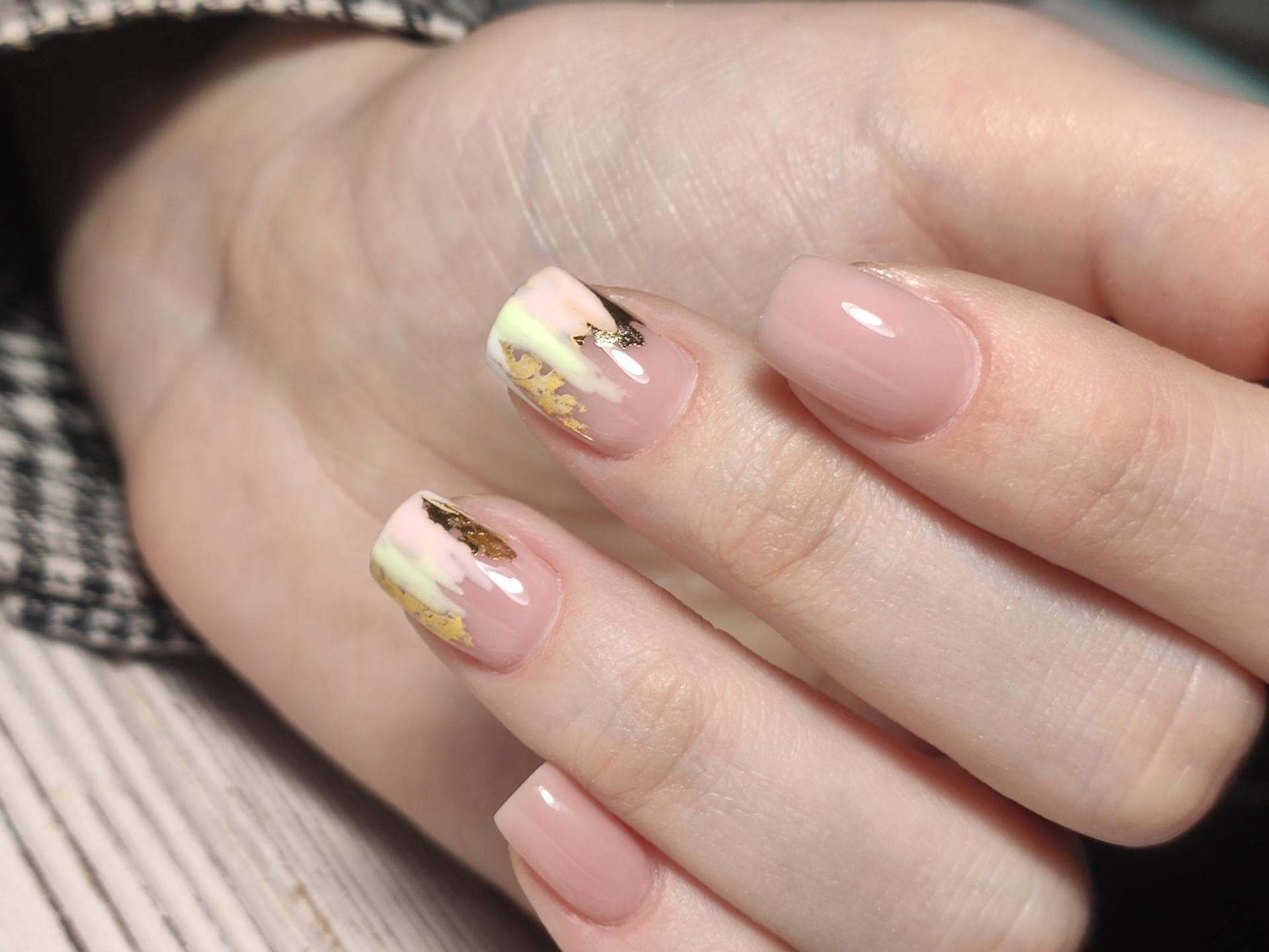 Nagel-Trend "Deconstructed French Nails"