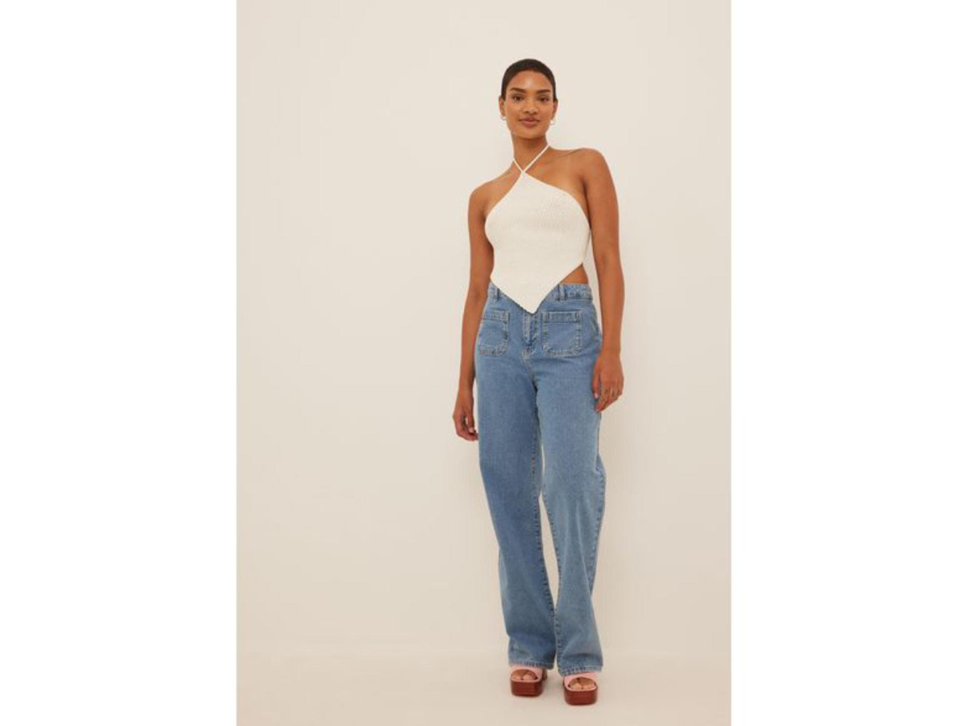 Front Pocket Straight Denim von NA-KD