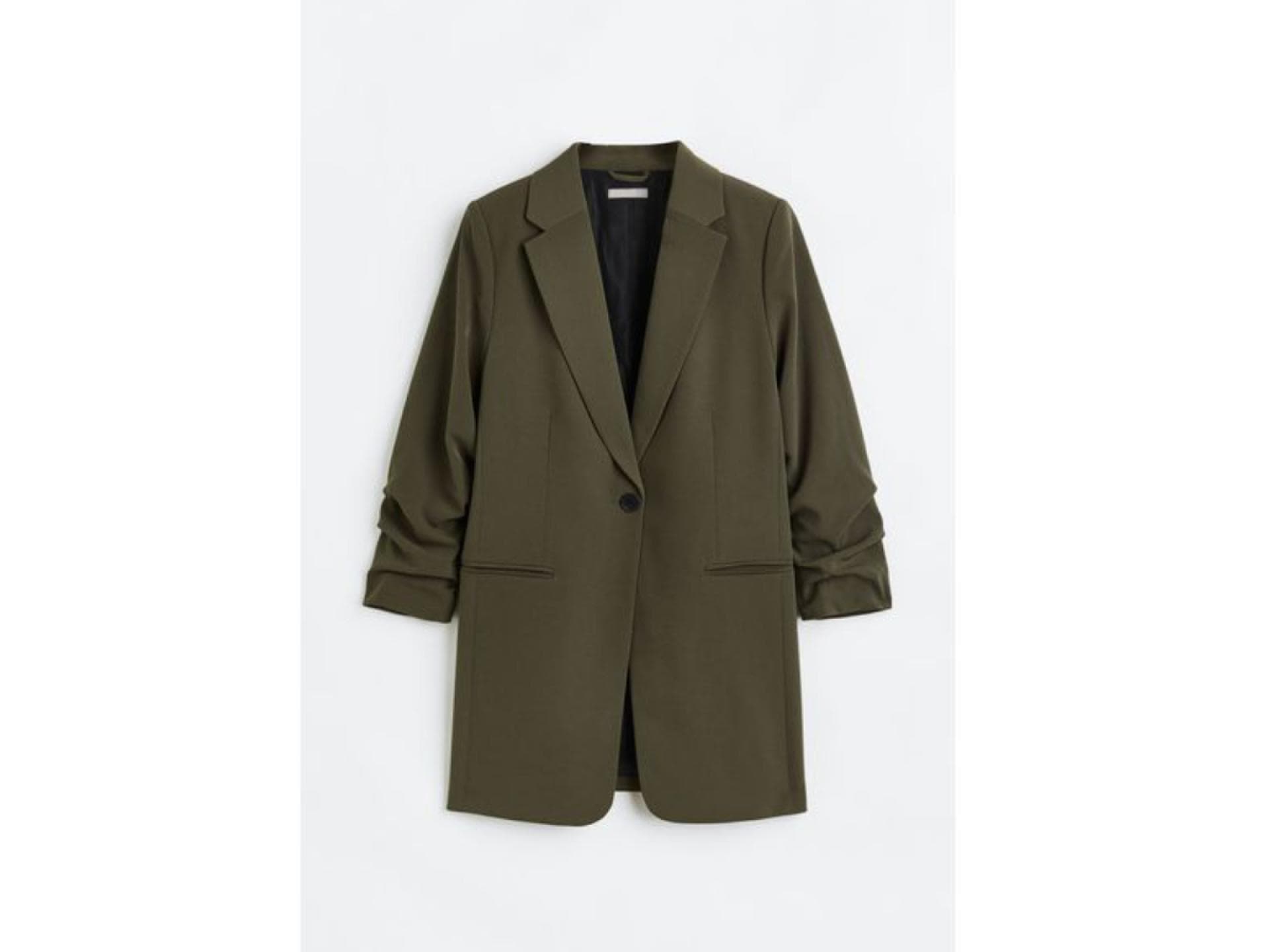 Blazer mit gerafftem Arm