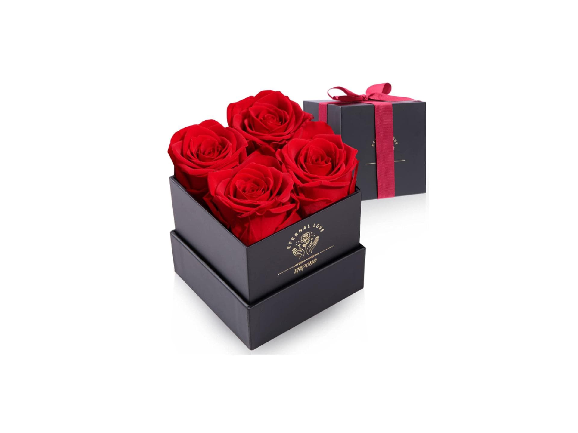 Konservierte Rosen in einer Box
