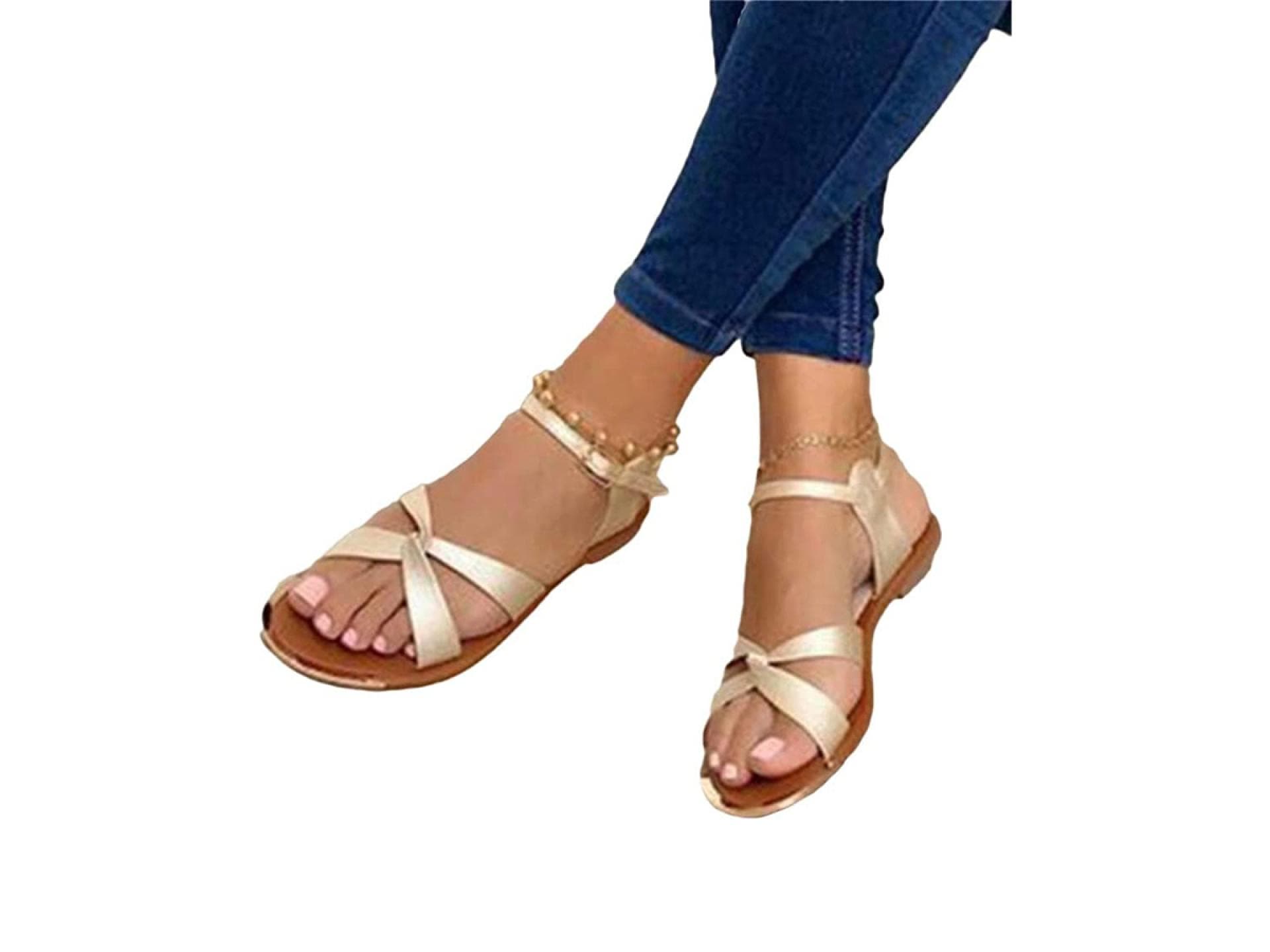 Flache Sandalen