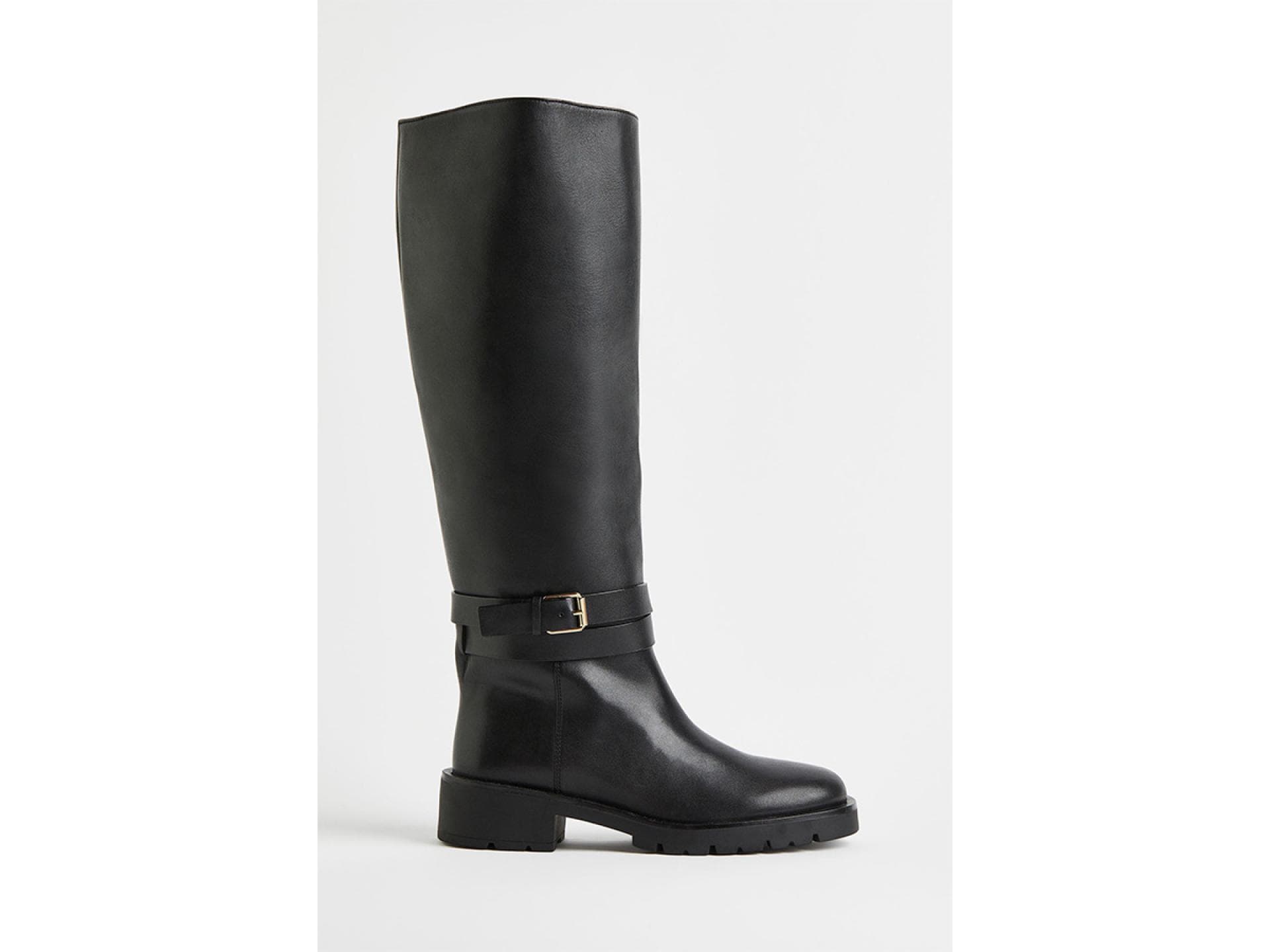 Kniehohe Stiefel aus Leder