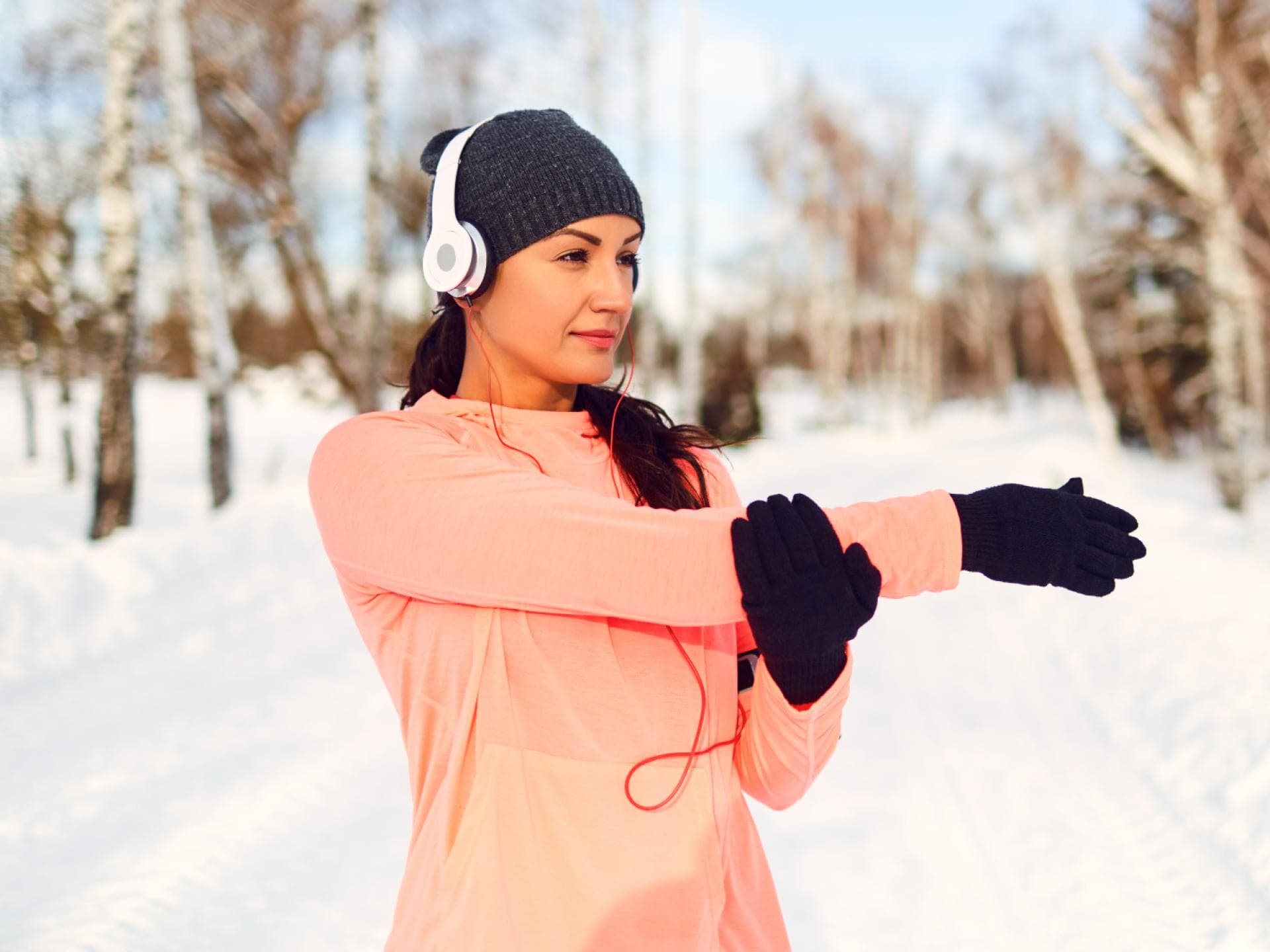 Die perfekte Uhrzeit für Sport im Winter Fru macht Sport im Winter