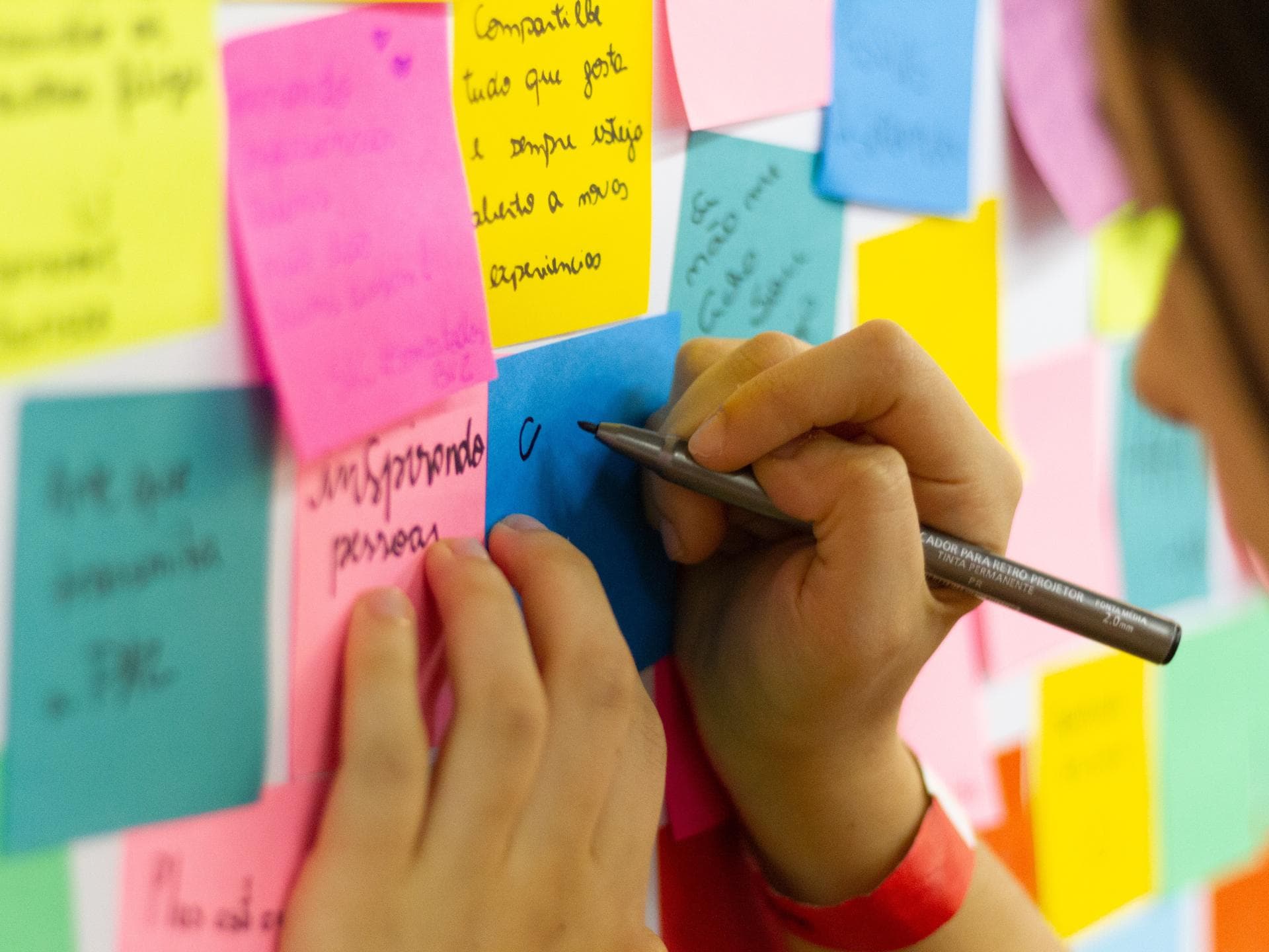 Bunte Post Its