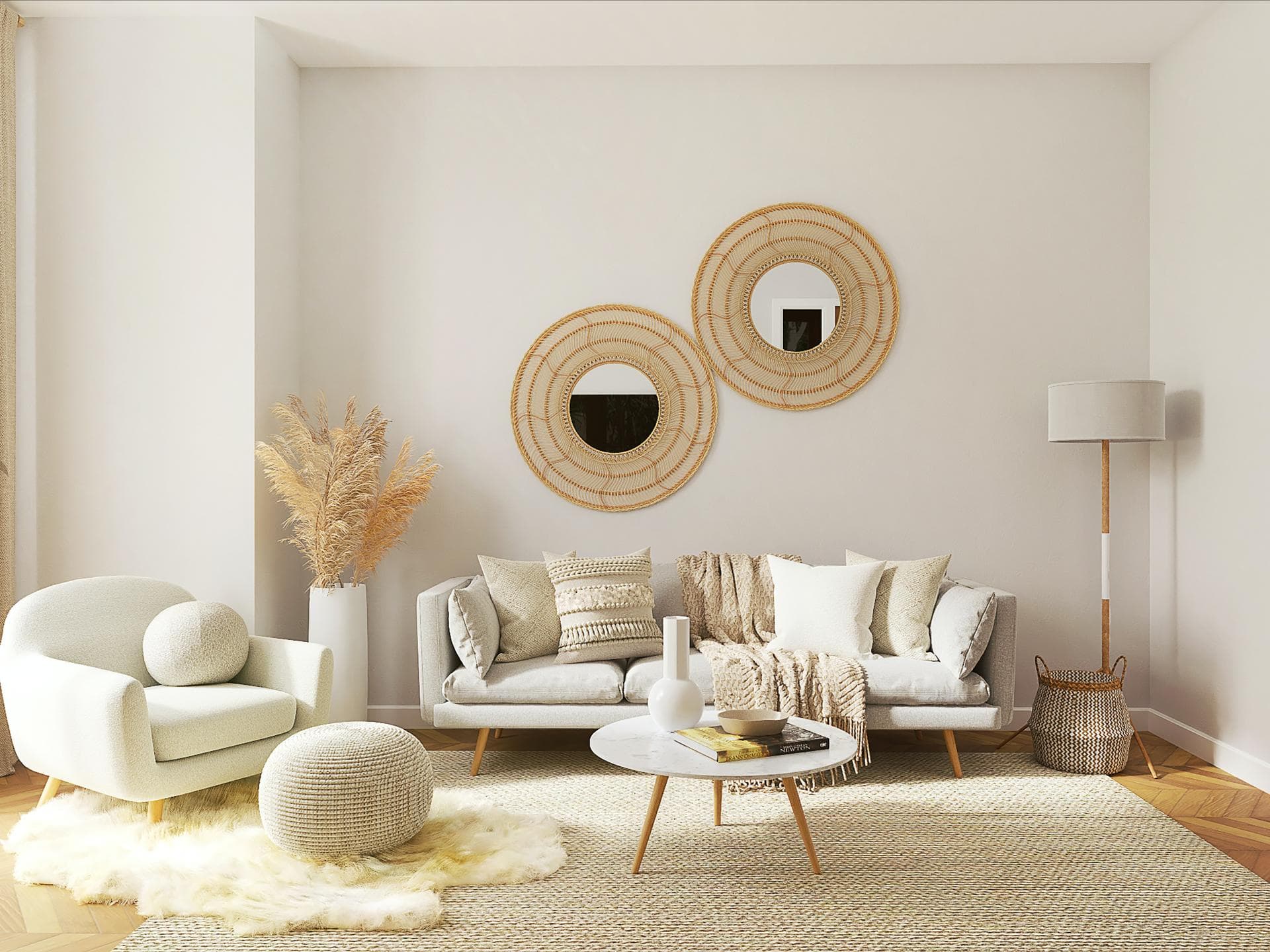 Beige Einrichtung