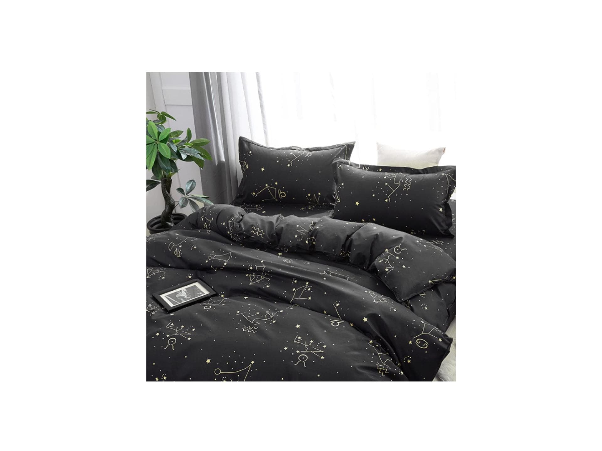 Bettwäsche-Set aus Mikrofaser mit Sternenbildern Bettwäsche-Set aus Mikrofaser mit Sternenbildern