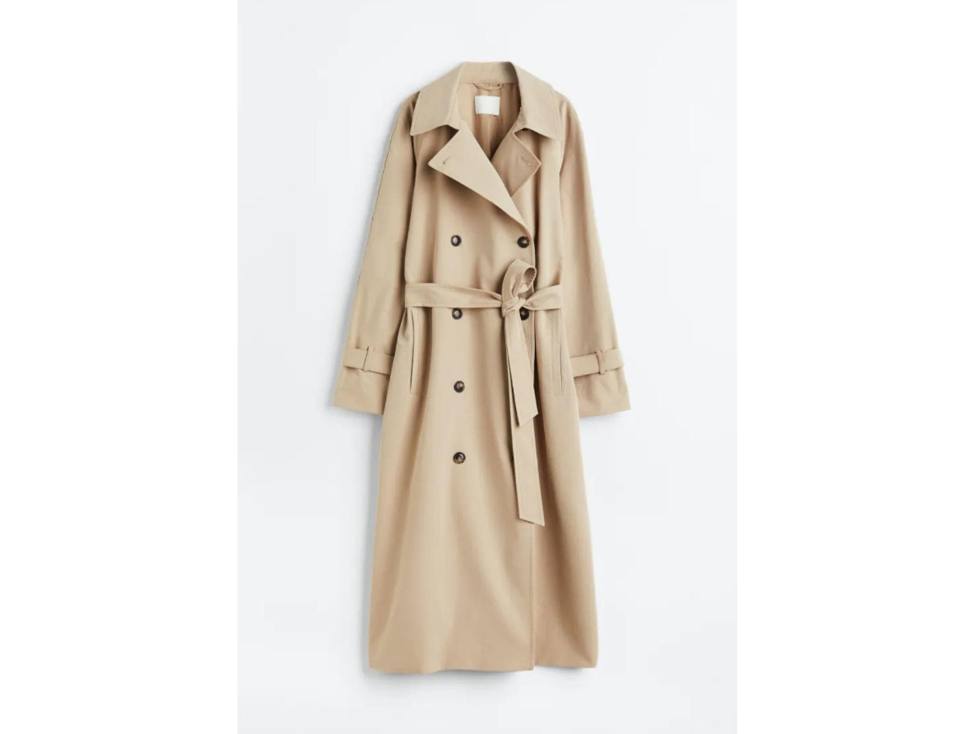 Knöchellanger, zweireihiger Trenchcoat von H&M