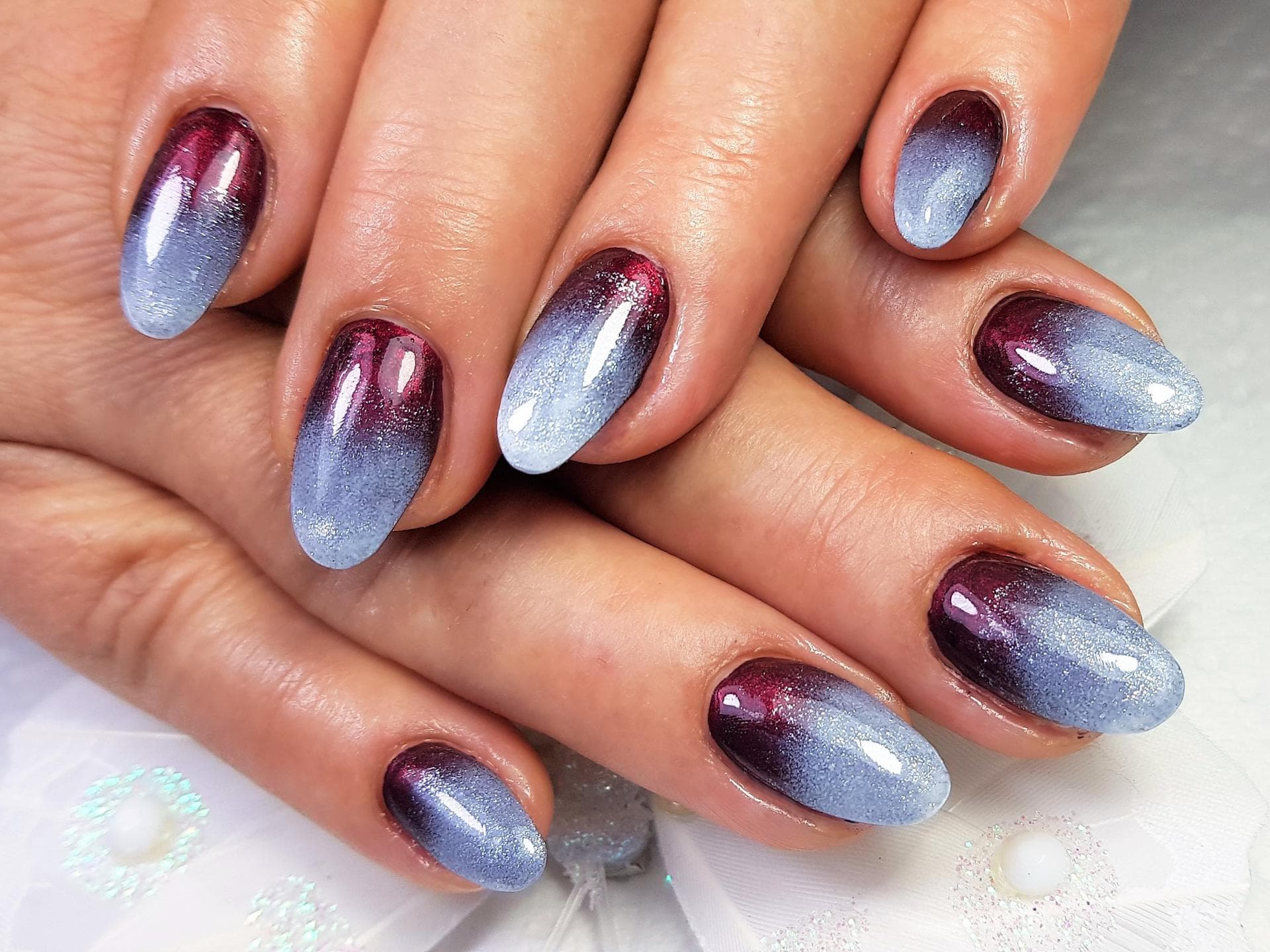 Galaxy Muster Fingernägel