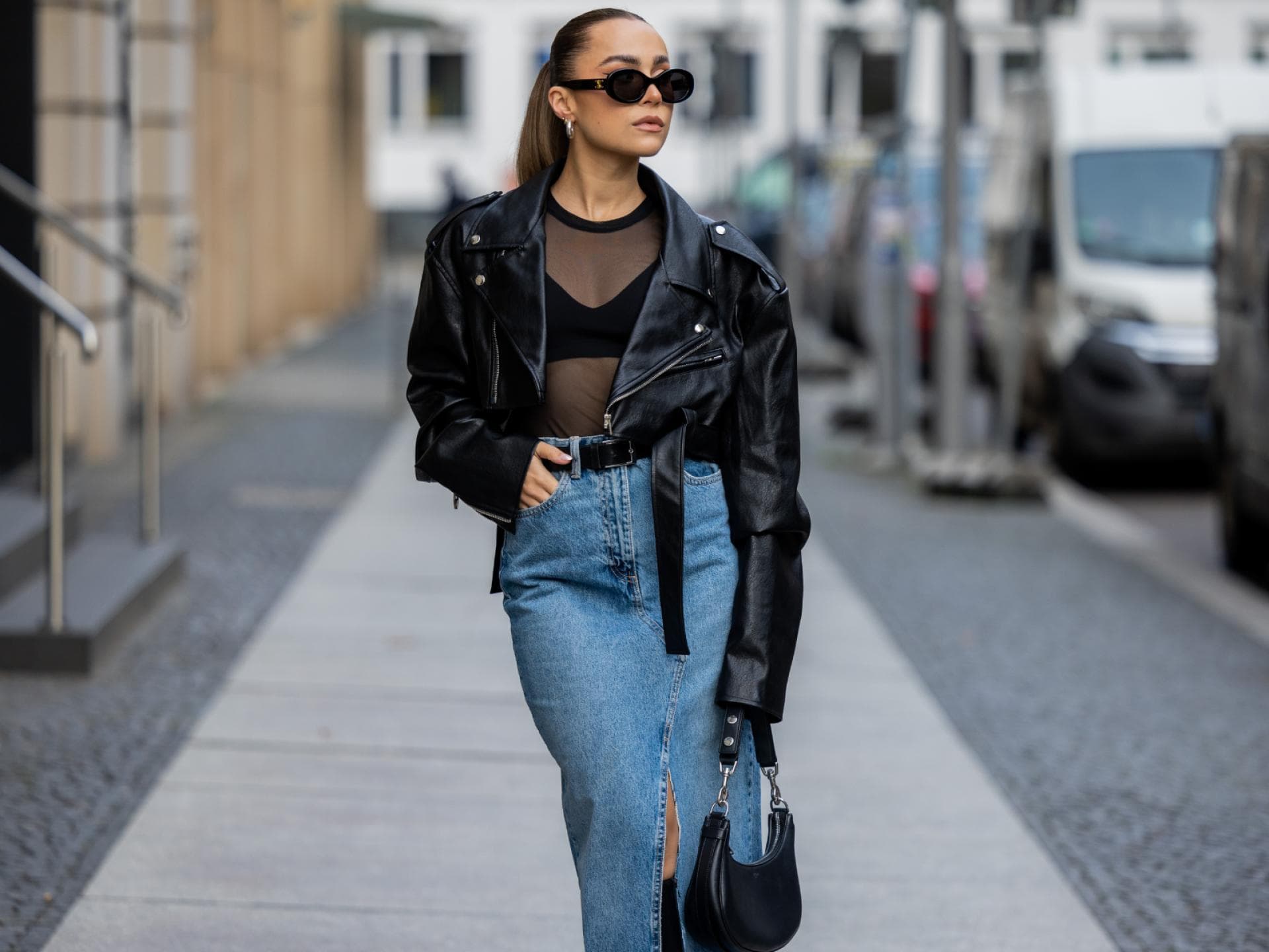 Maxirock aus Denim