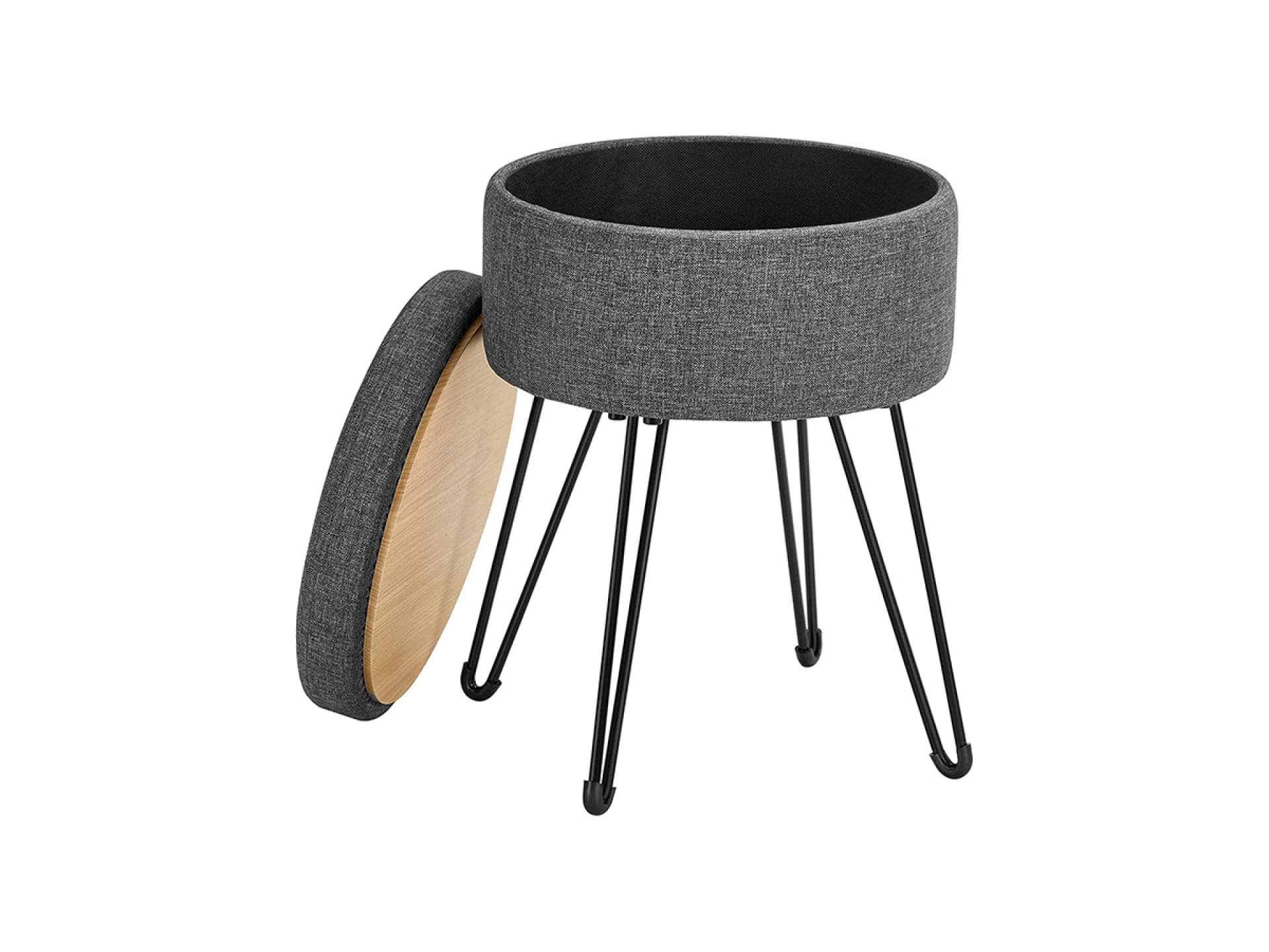 runder Hocker mit Stauraum