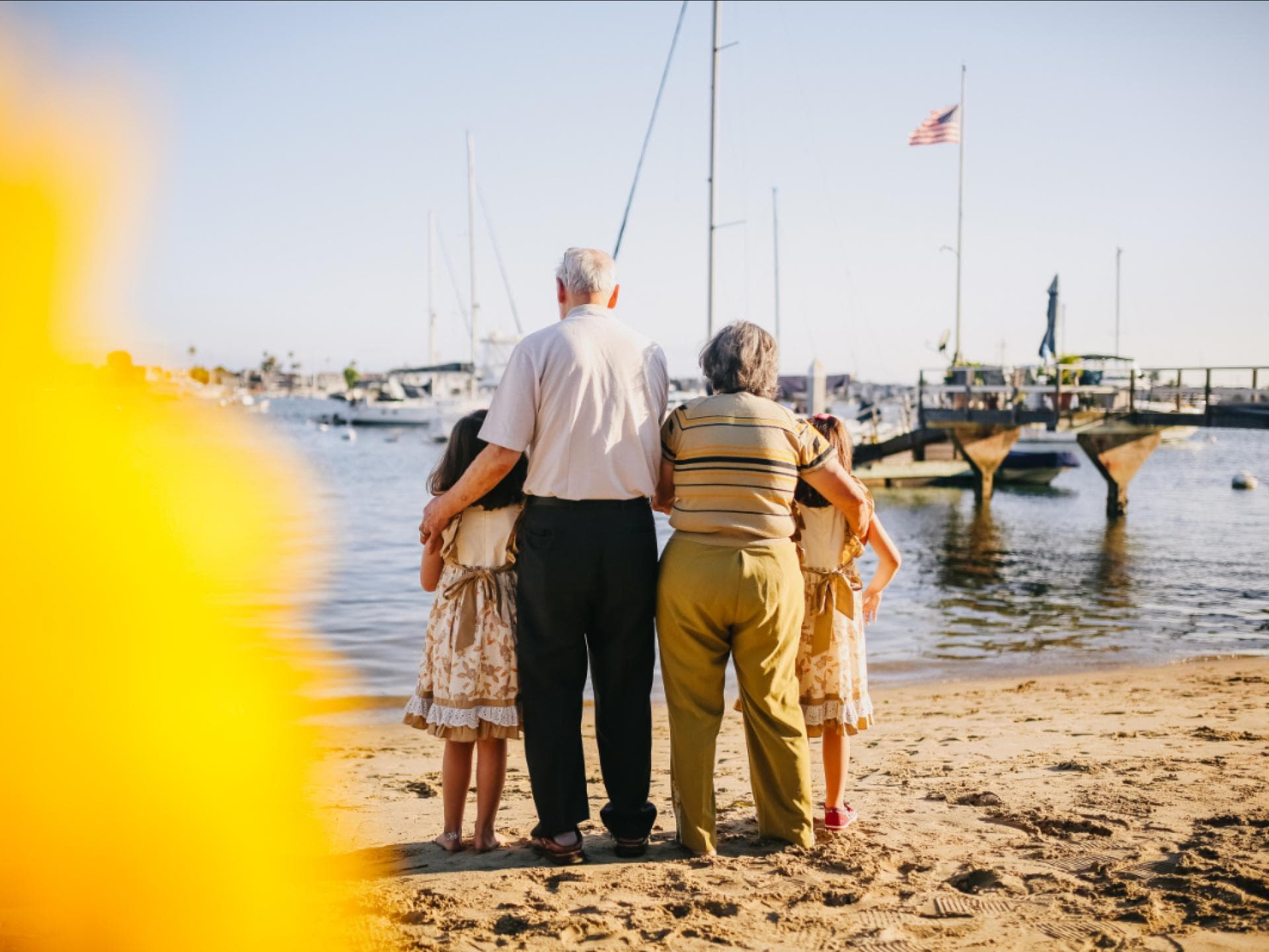 Familie am Strand