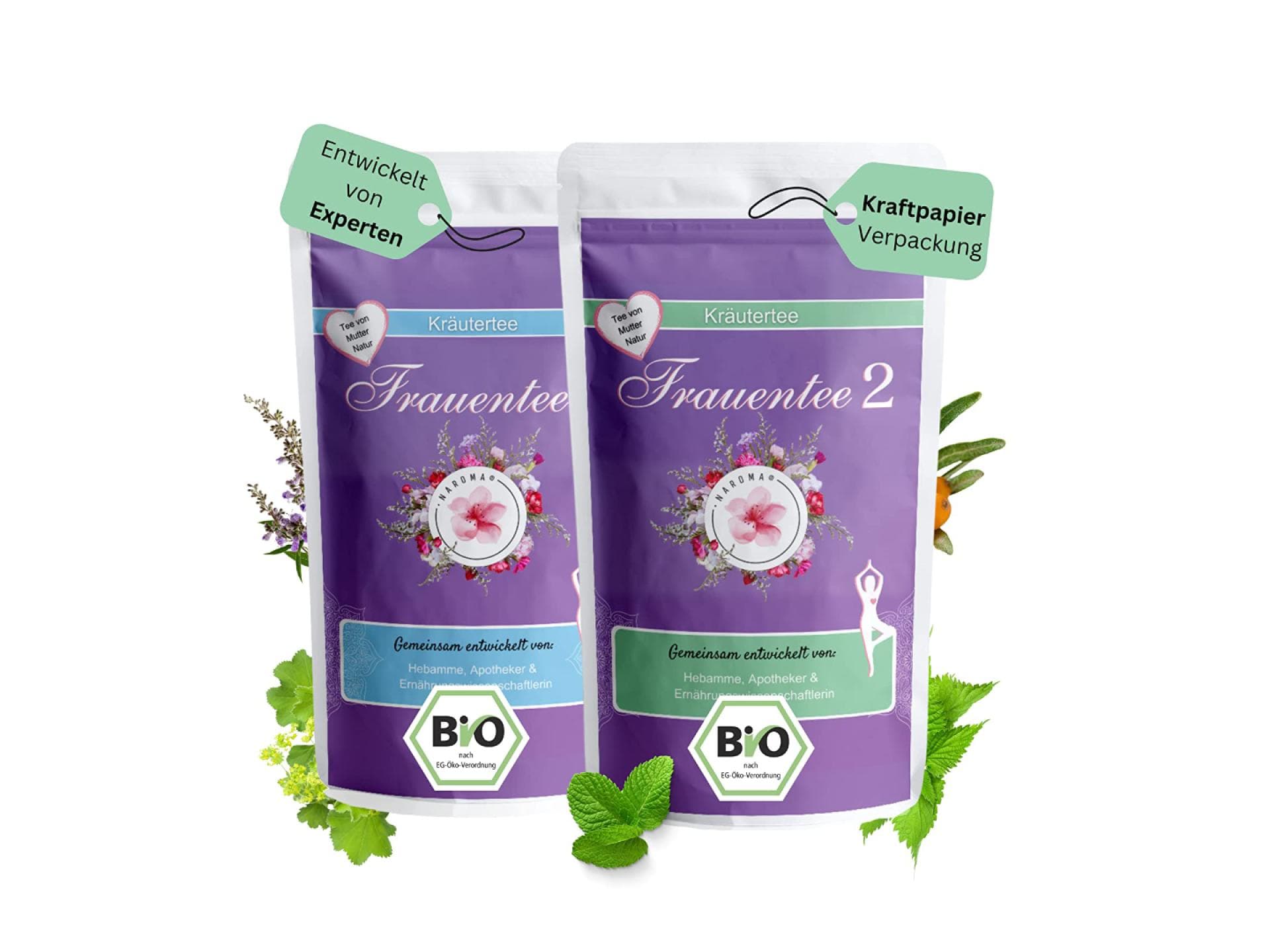 NAROMA Frauentee Bio 1 und 2 Set