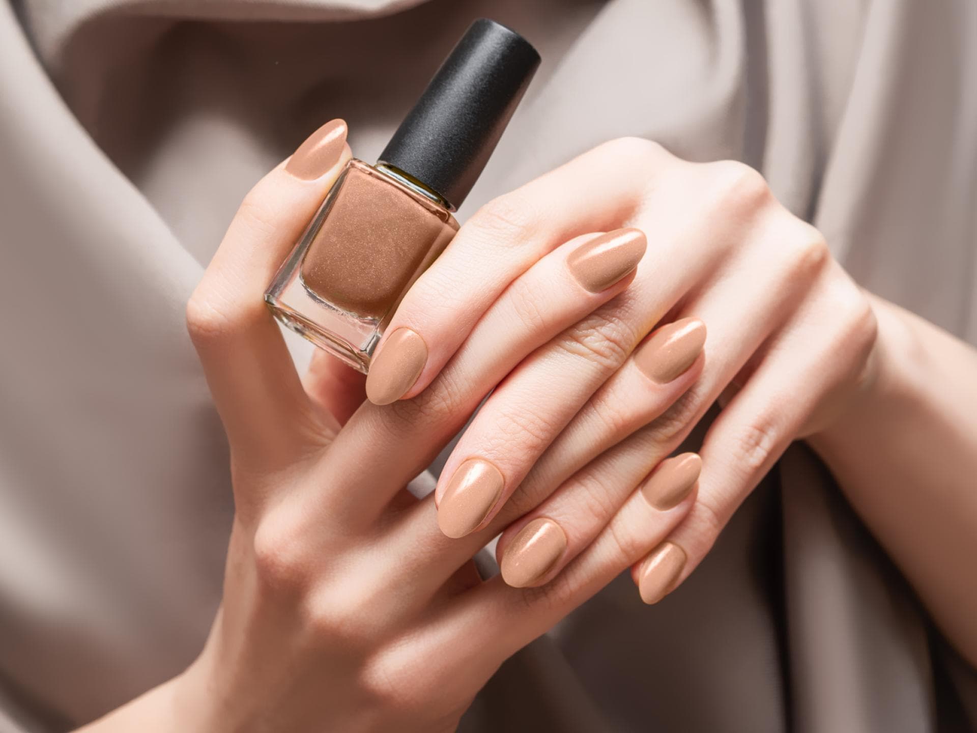 Chocolate Milk Nails