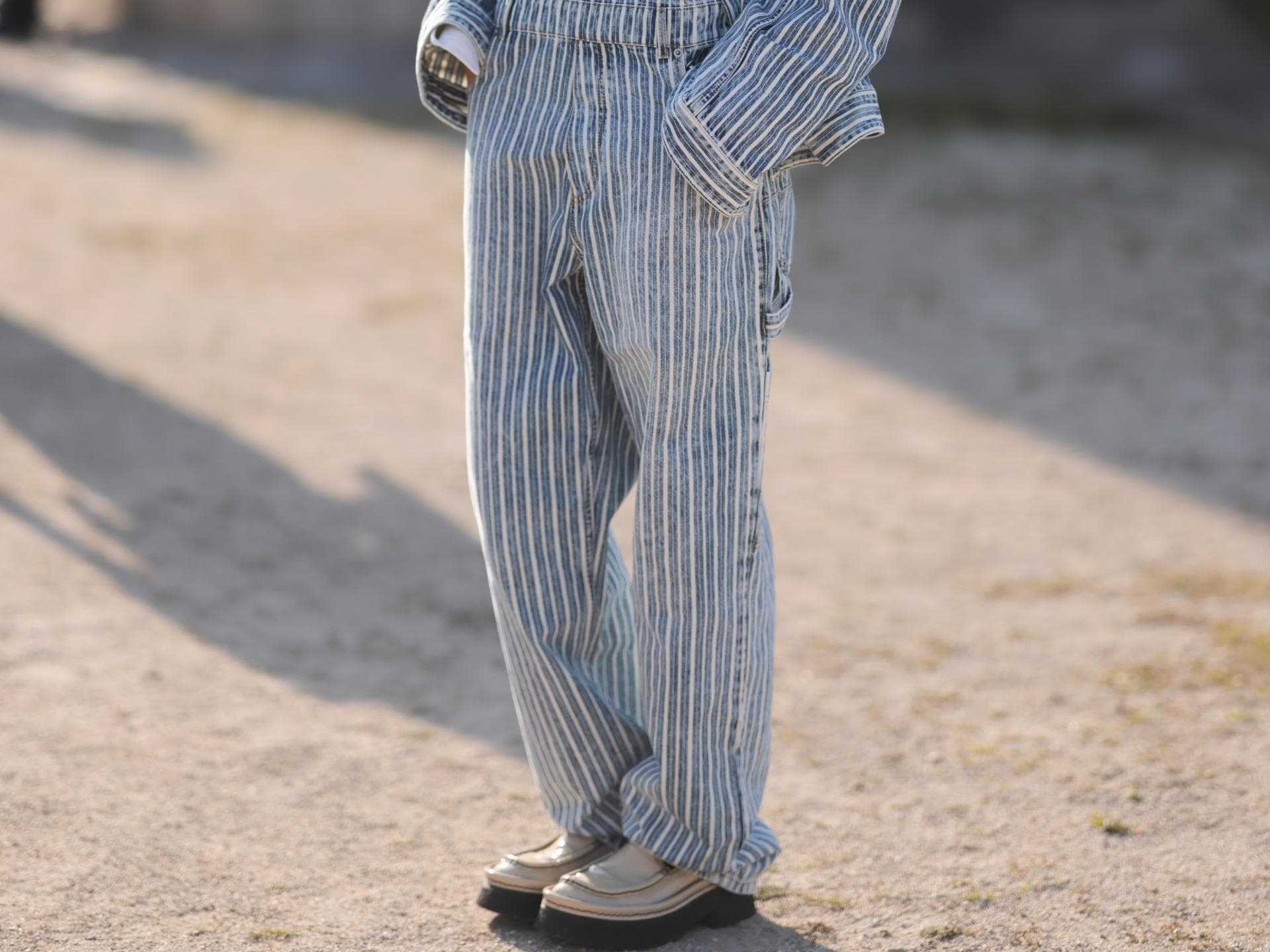 Gestreifte Hose