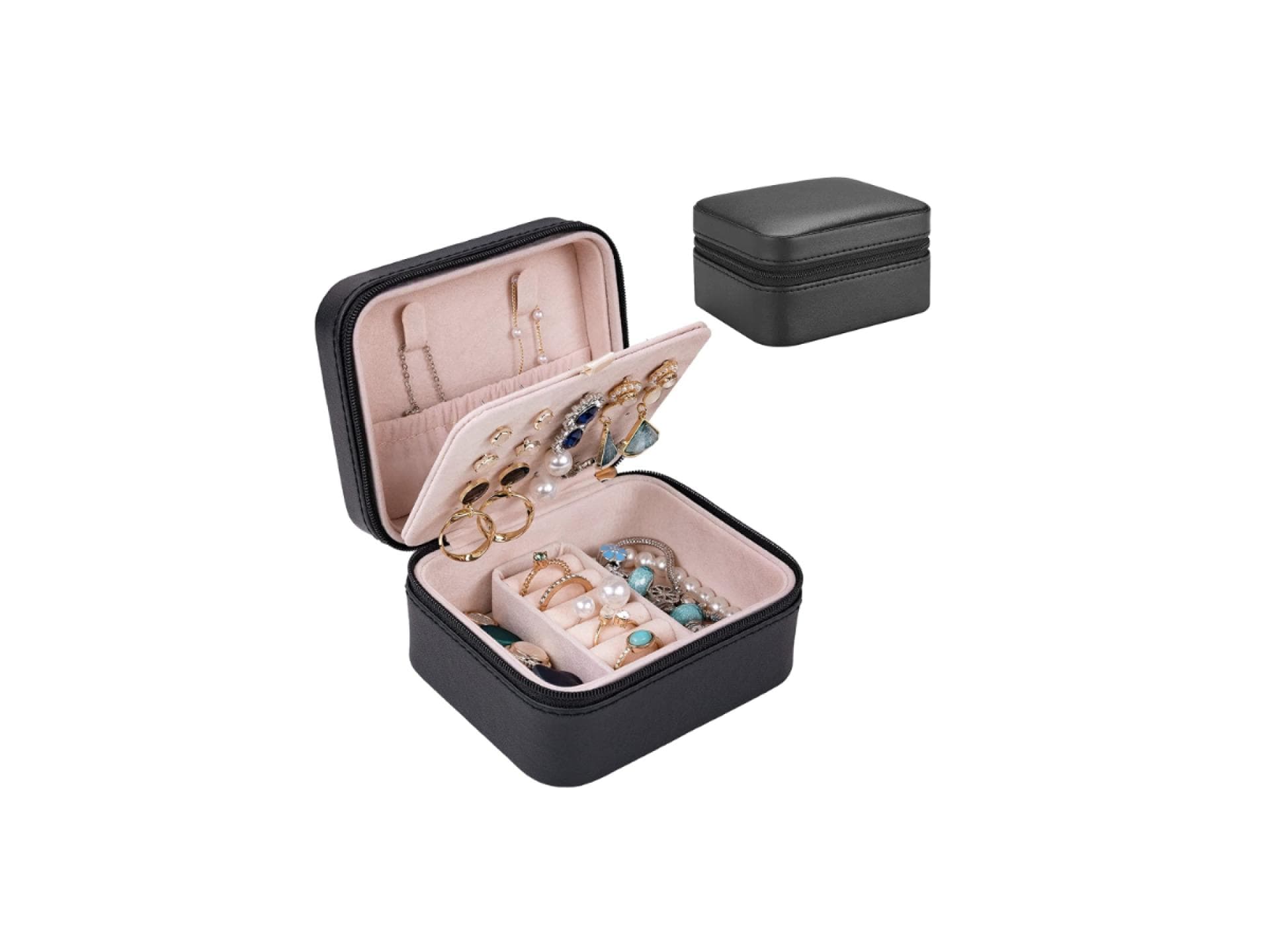 Schmuckbox mit Reißverschluss Schmuckbox mit Reißverschluss