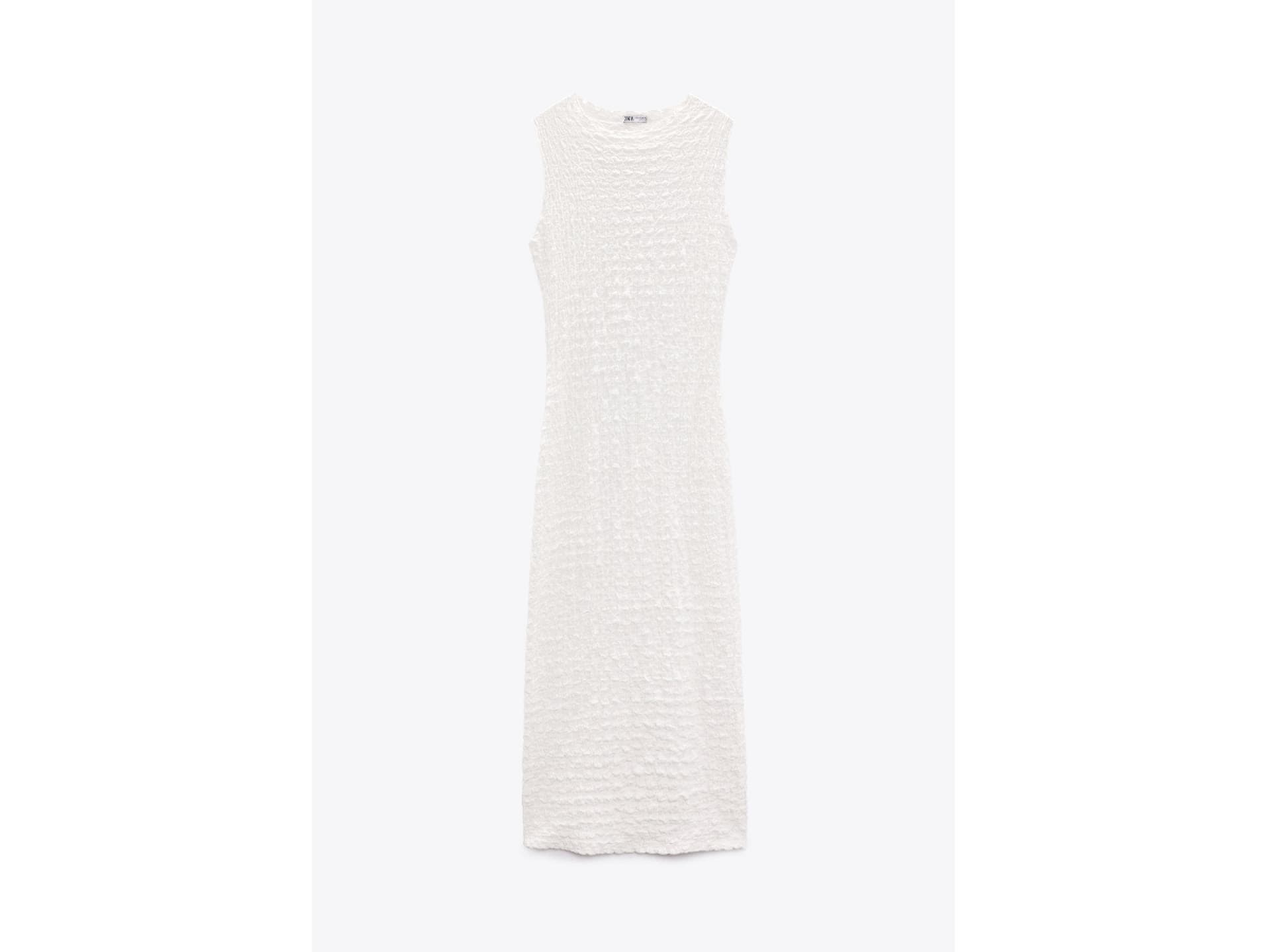 Midi-Kleid mit Strukturmuster