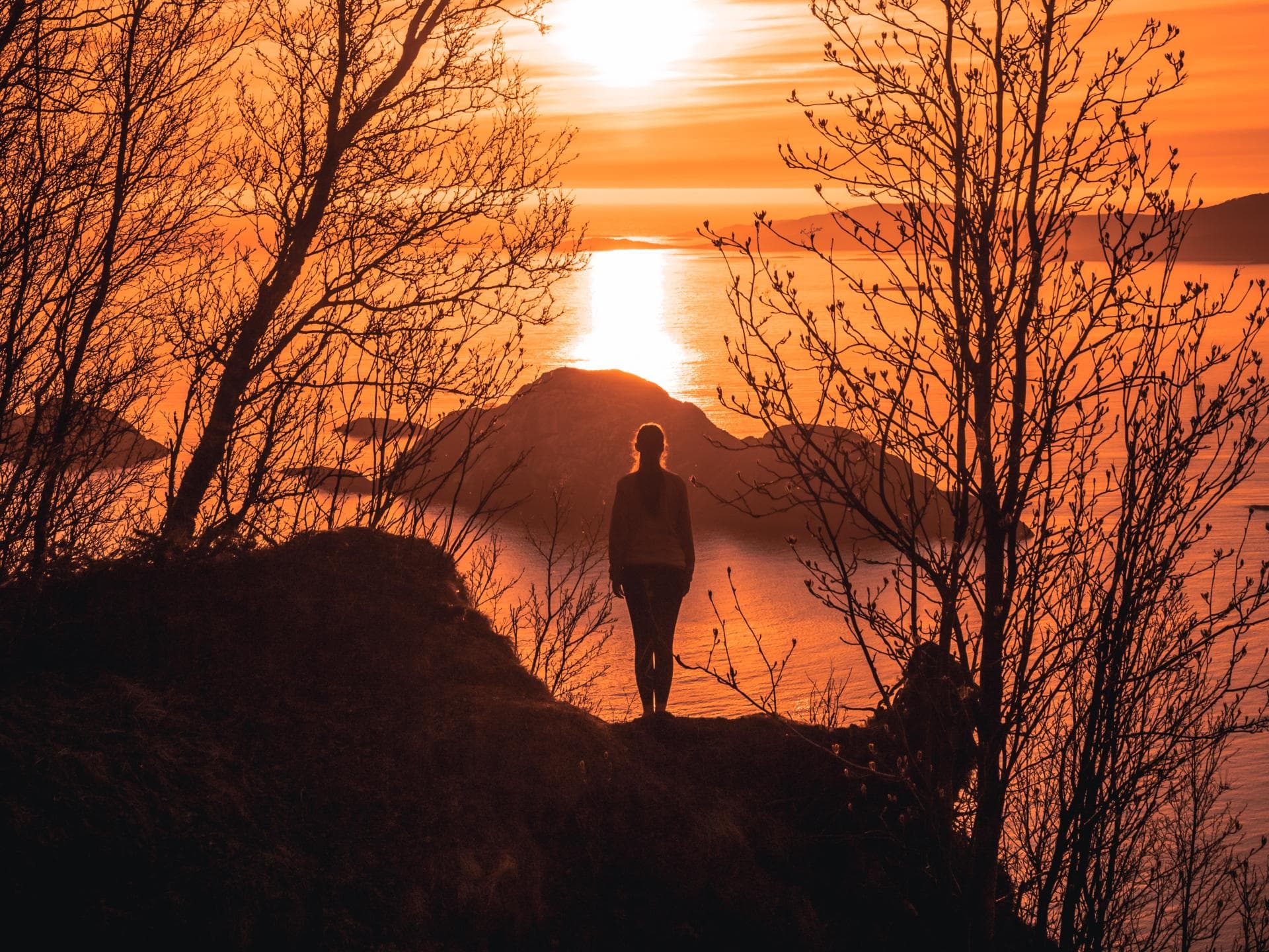 Sonnenuntergang Frau Sonnenuntergang Frau