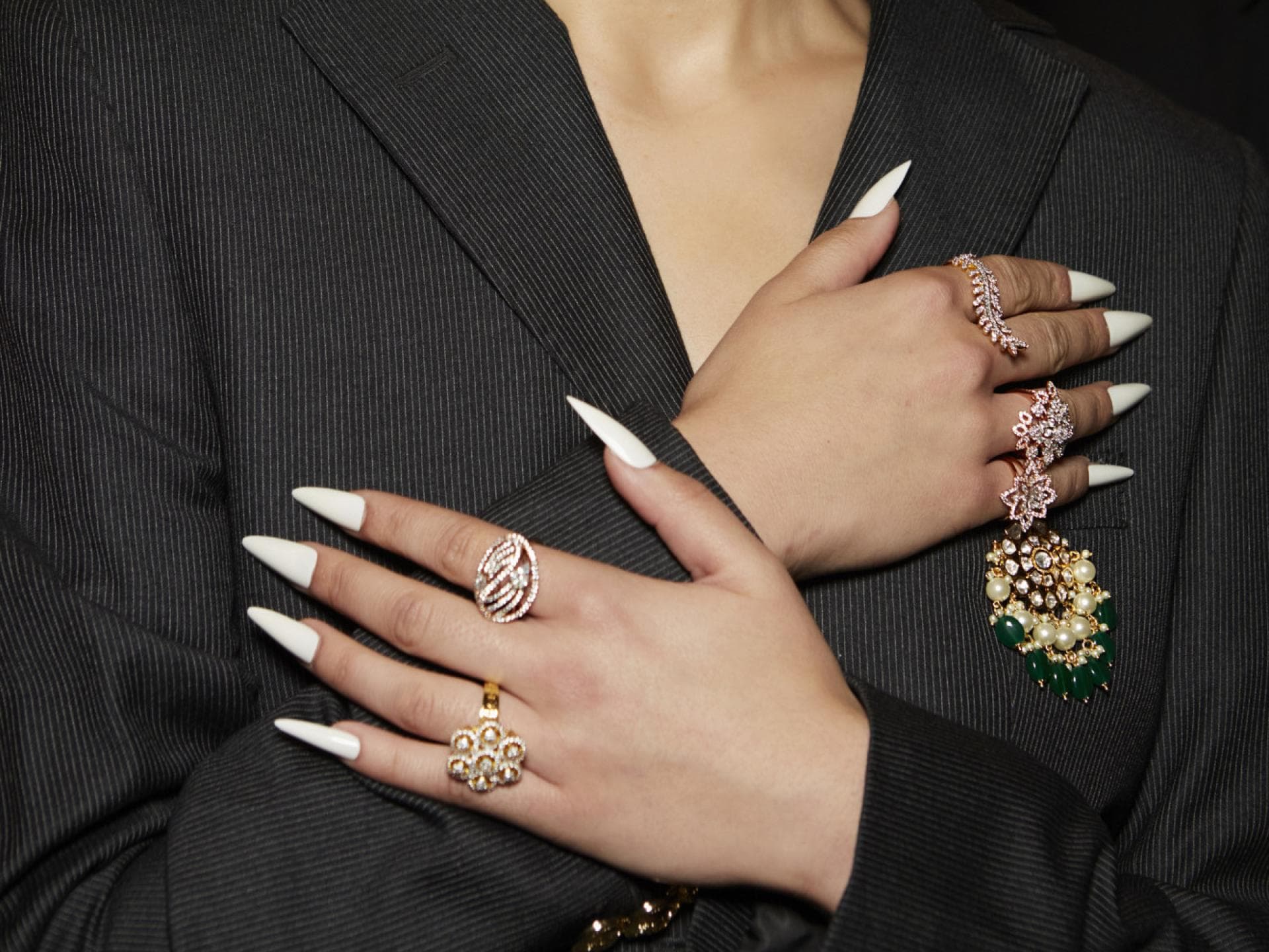 Frosty Pearl Nails