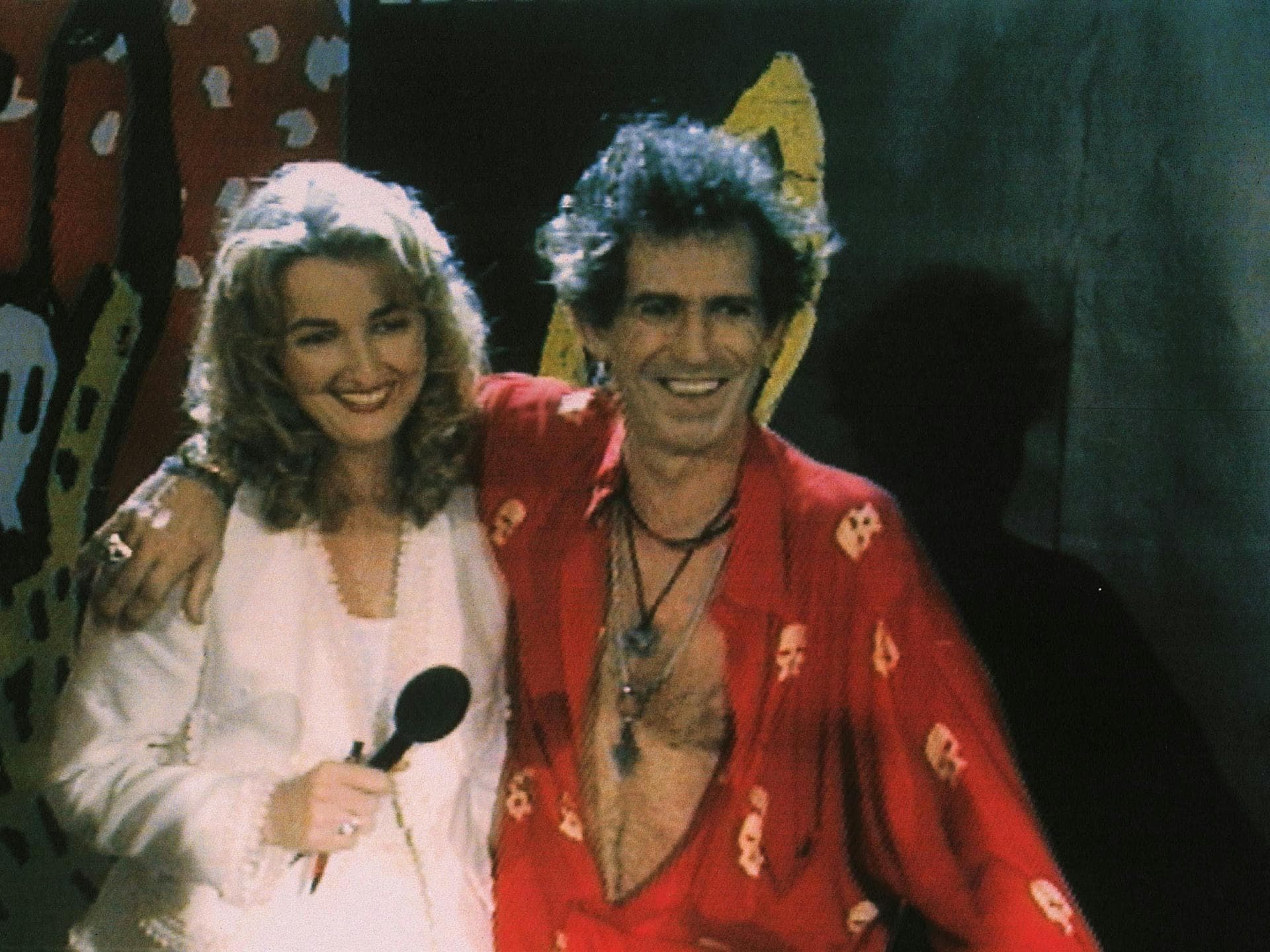 Frauke Ludowig und Keith Richards 1995