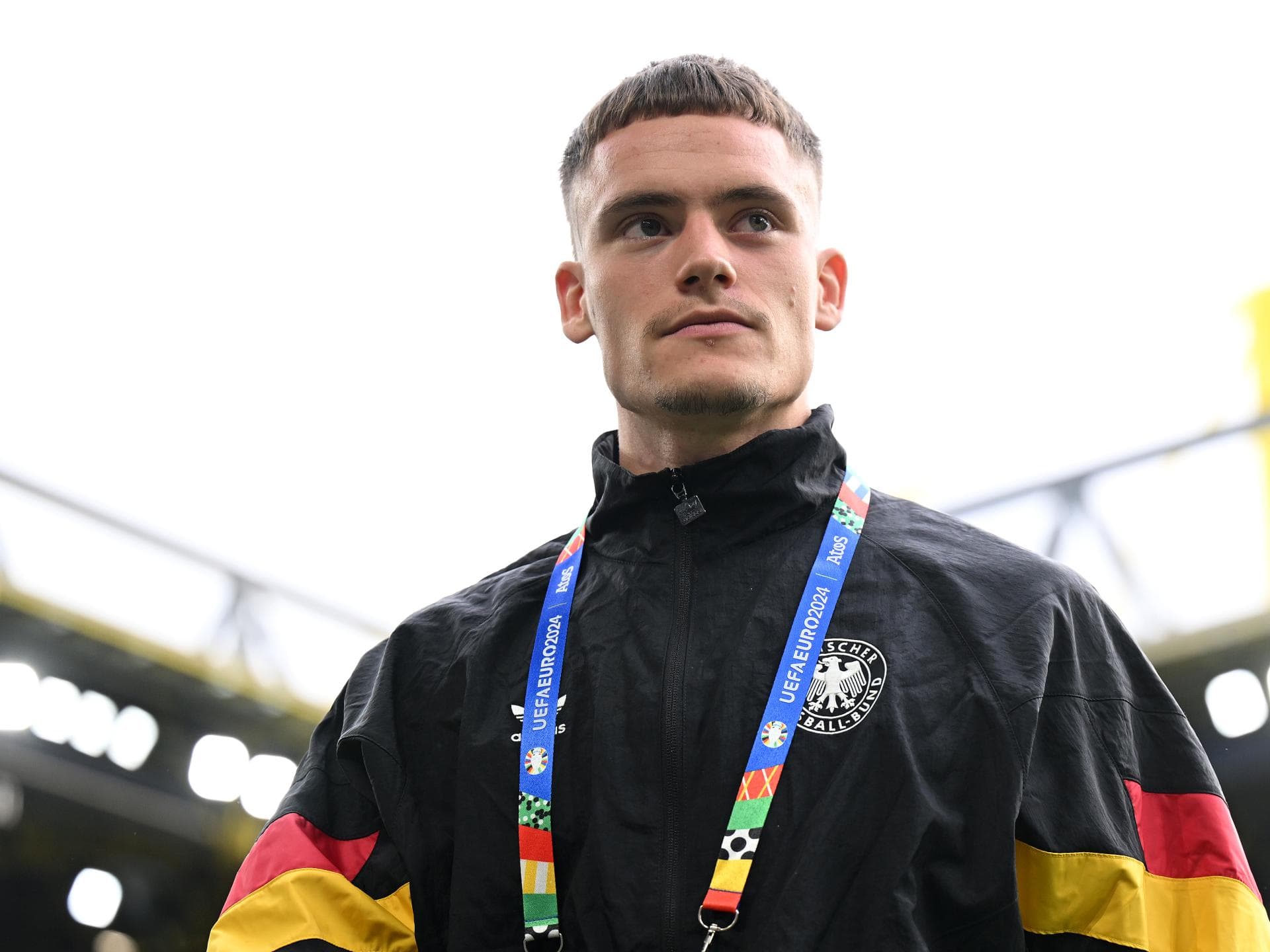 Florian Wirtz befindet sich im Dortmund Stadion während der EM24