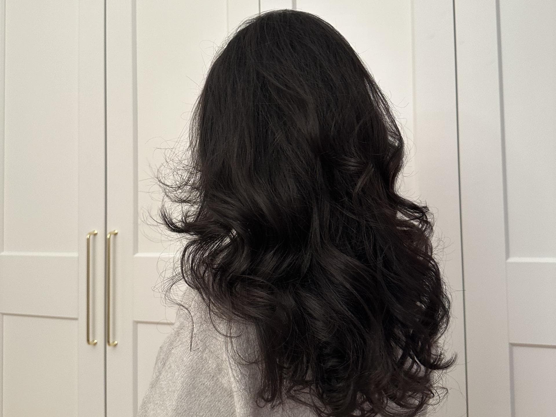 Lockige Haare