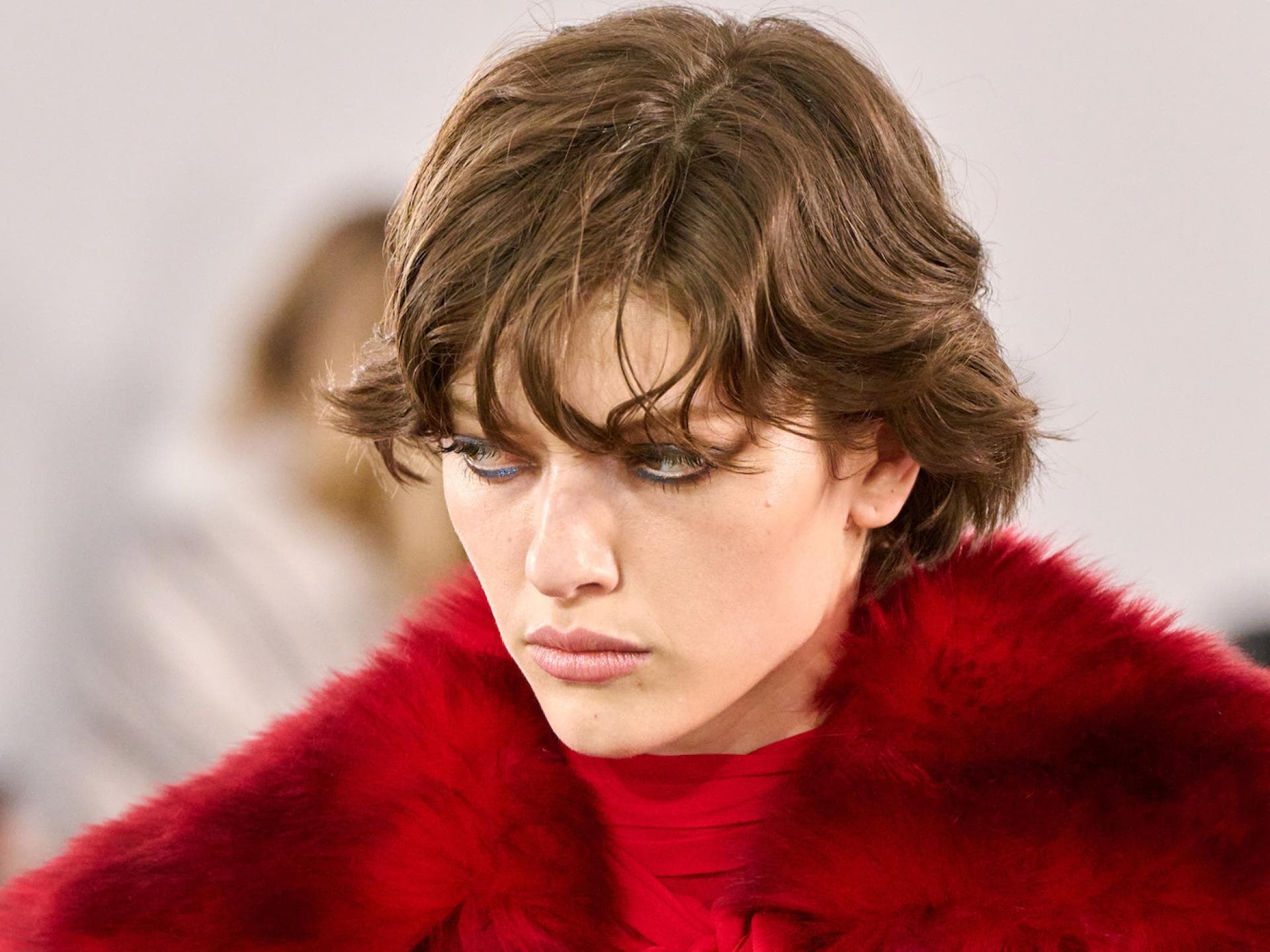 Model mit Pageboy Bob