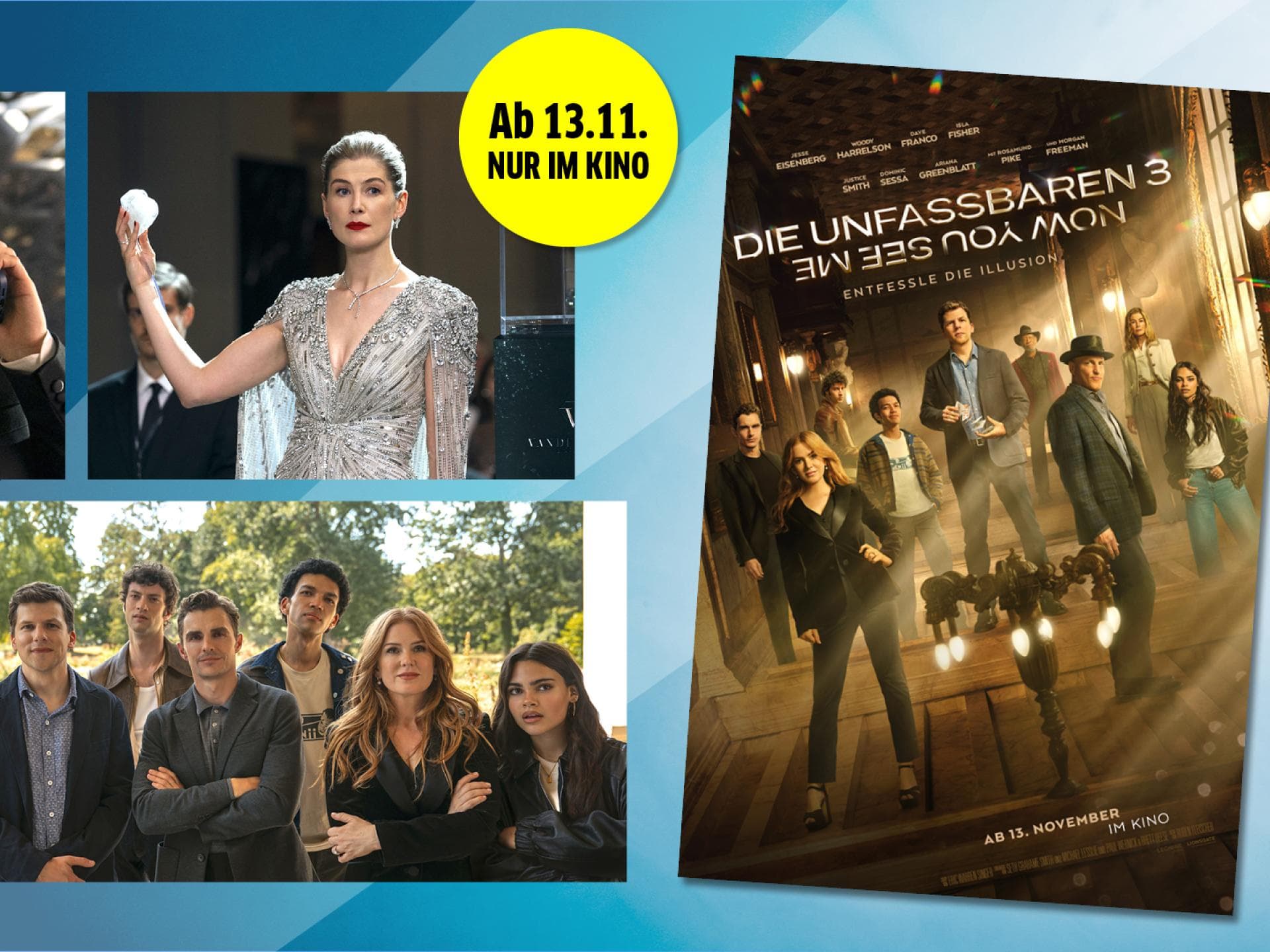 DIE UNFASSBAREN 3 – Now You See Me: 5 x 2 Tickets zum Kinostart zu gewinnen!