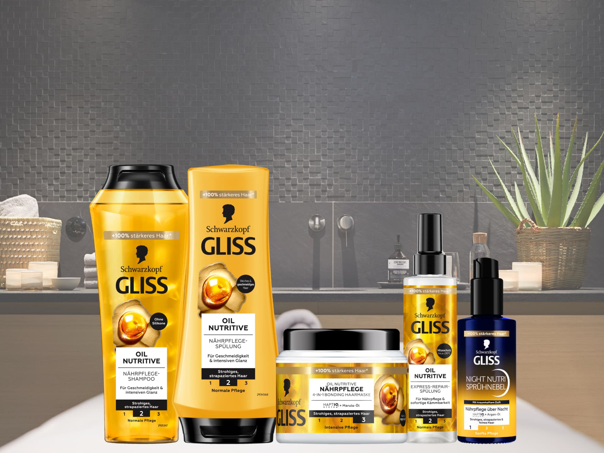 Die "Oil Nutritive Solutions" Pflegeserie von Schwarzkopf GLISS