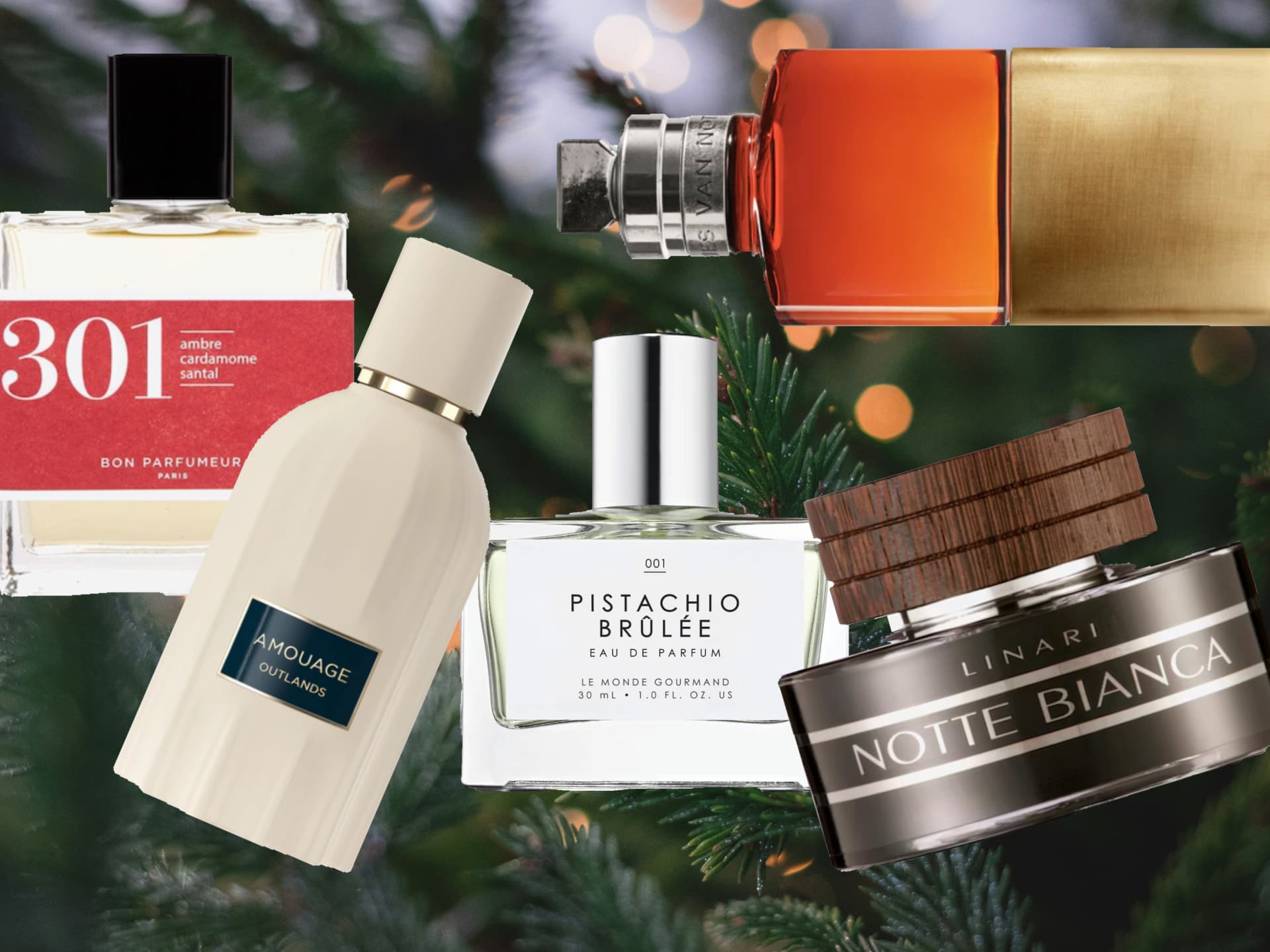 Weihnachts-Parfum Collage