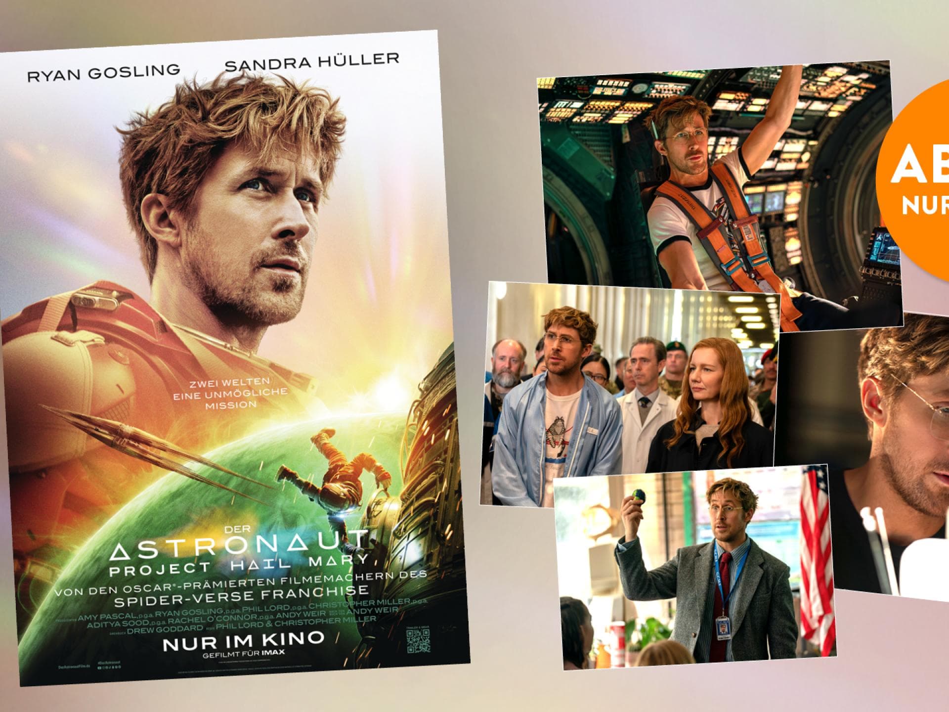 5 x 2 Tickets zum Kinostart von DER ASTRONAUT – PROJECT HAIL MARY zu gewinnen!