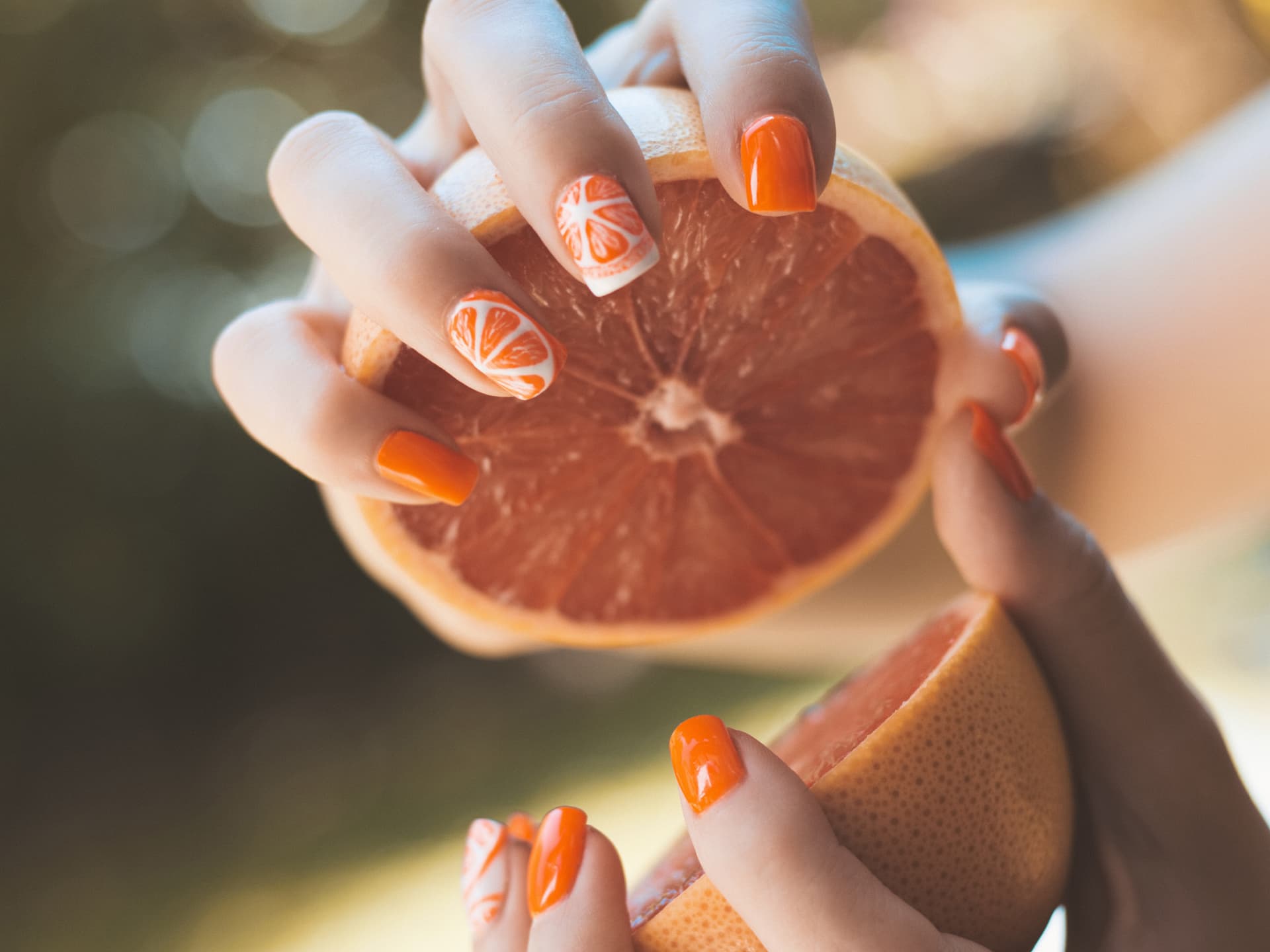 Nageldesign Orange