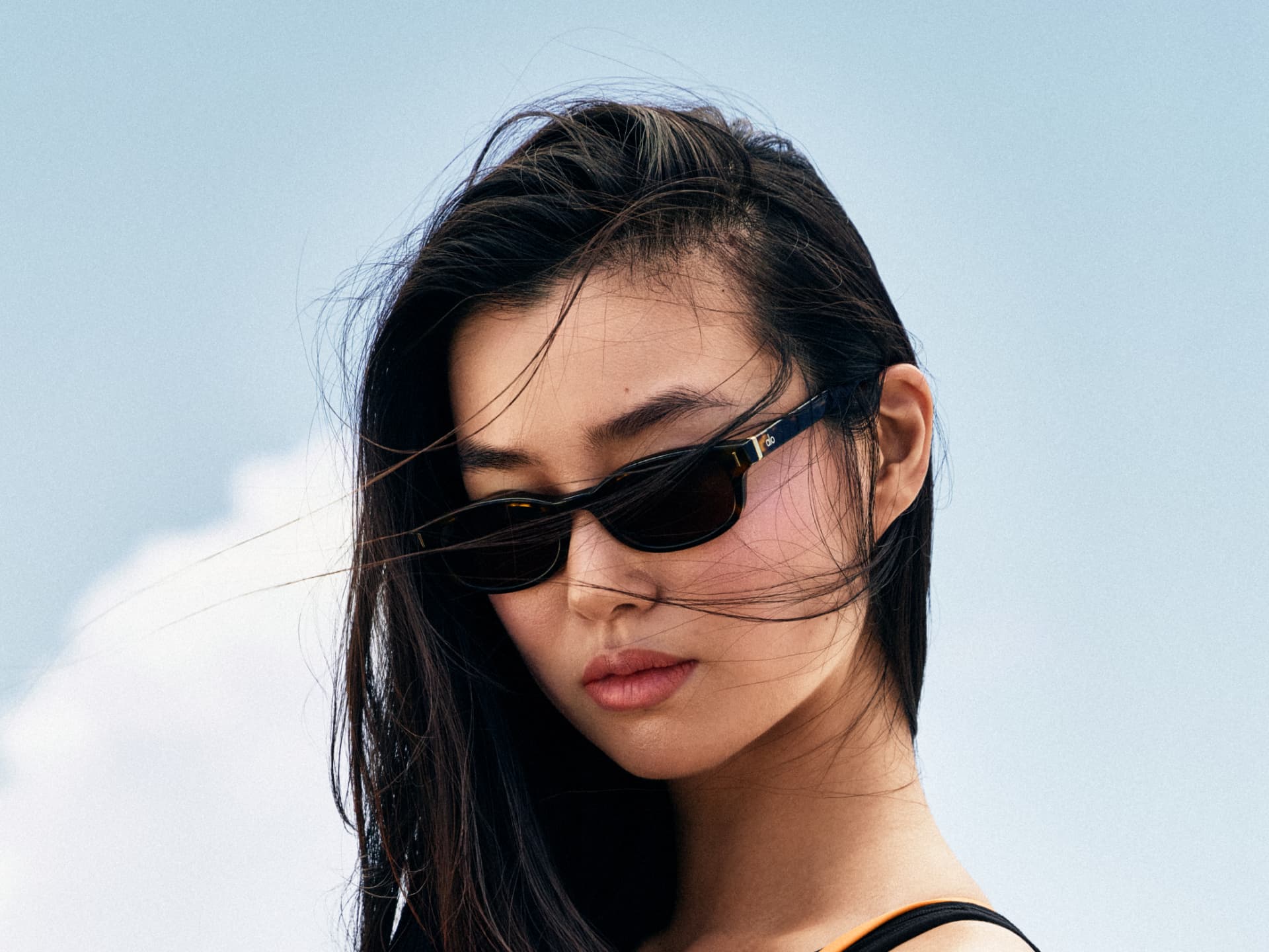Estelle chen Alo Skinny Oval Sunglasses Estelle chen Alo Skinny Oval Sunglasses