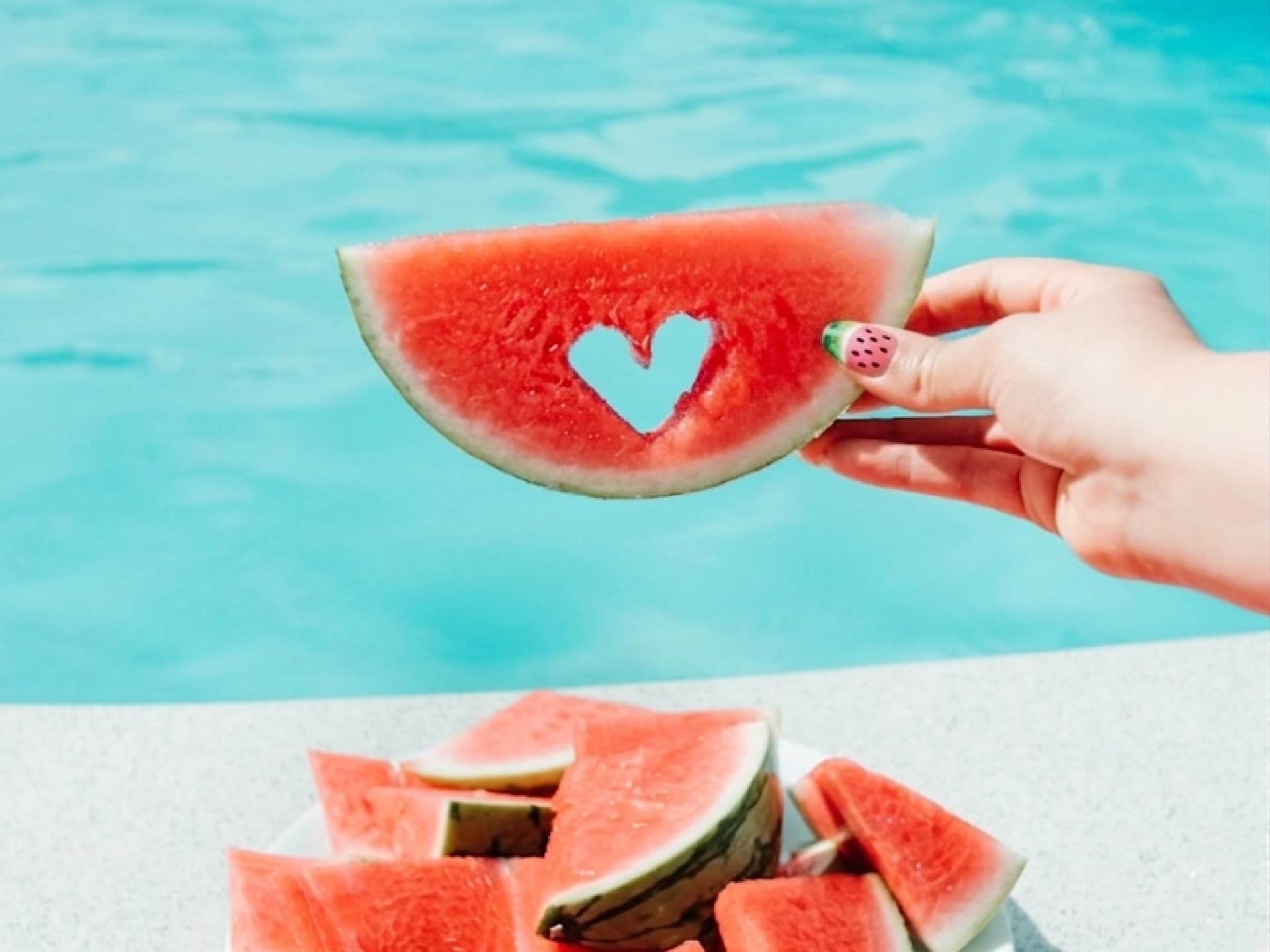 Wassermelonen-Nägel Wassermelonen-Nägel