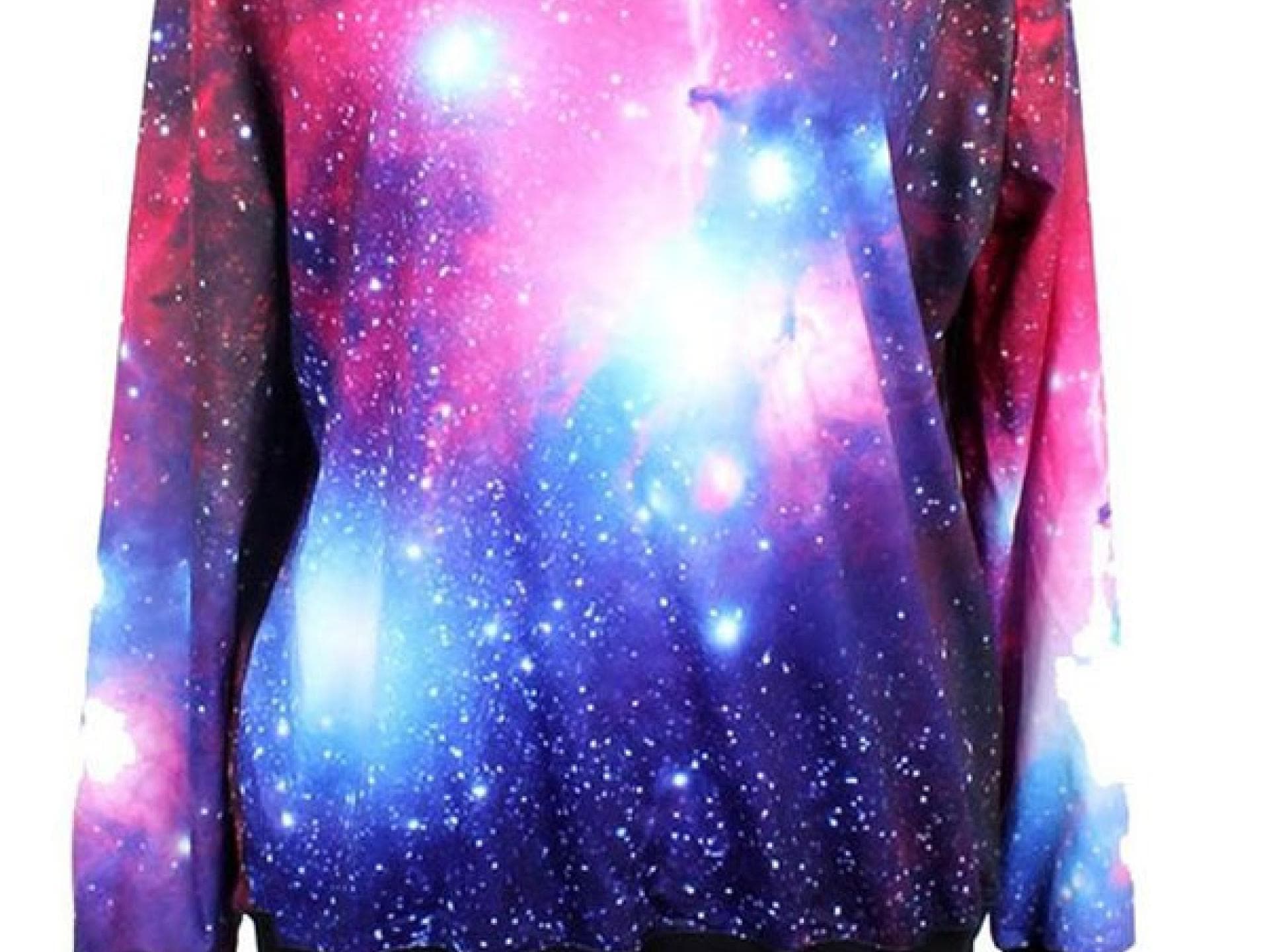 Pullover mit Galaxy-Print
