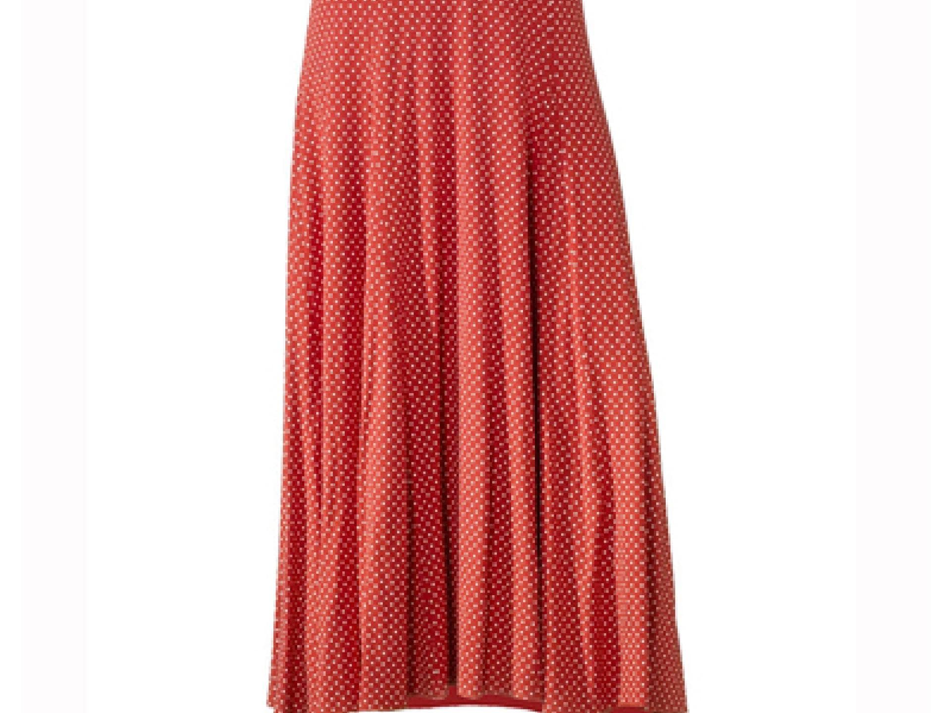 Rotes Maxikleid mit weißen Punkten von Heine Rotes Maxikleid mit weißen Punkten von Heine