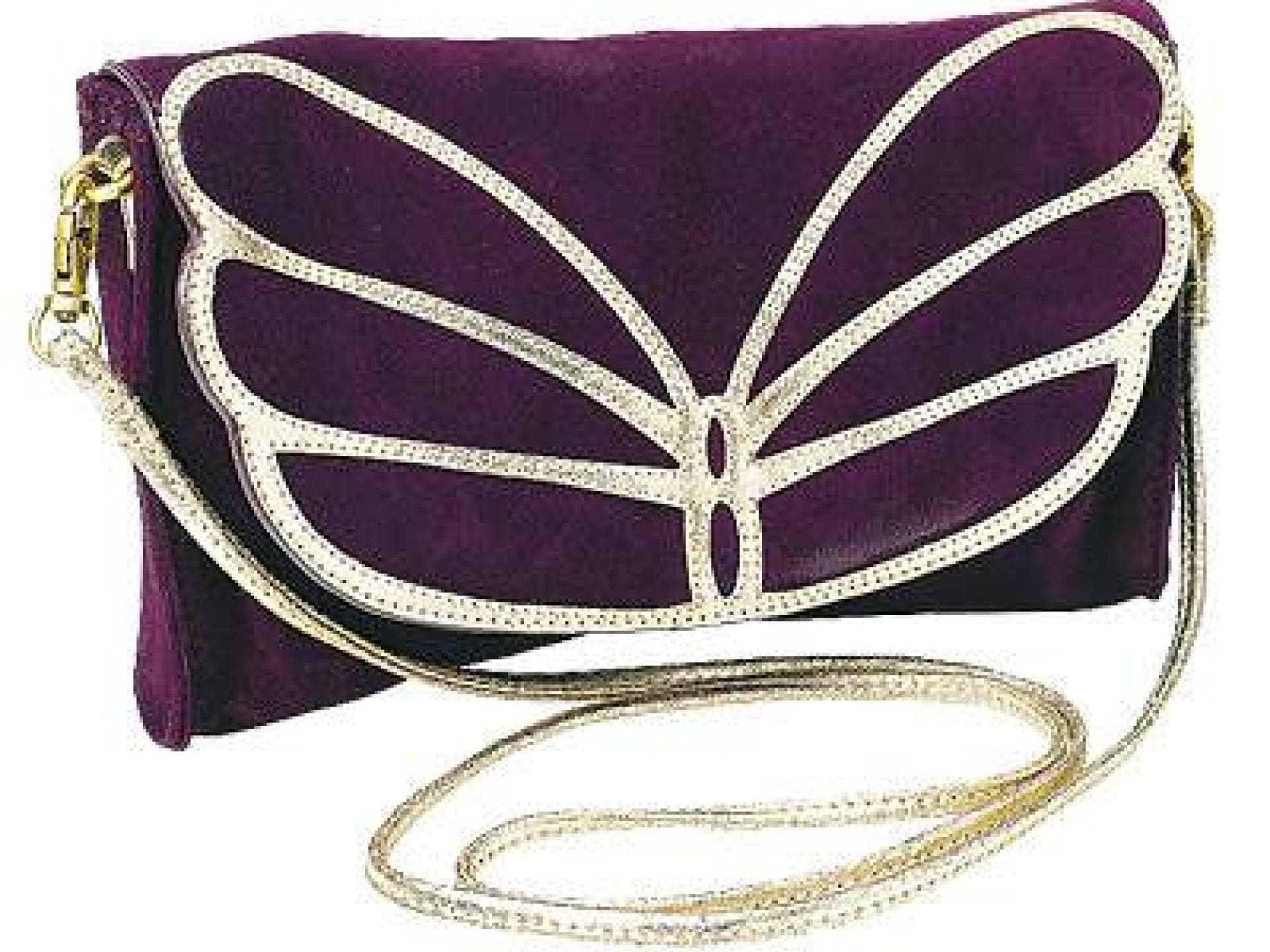 Schmetterling-Samttasche von Accessorize