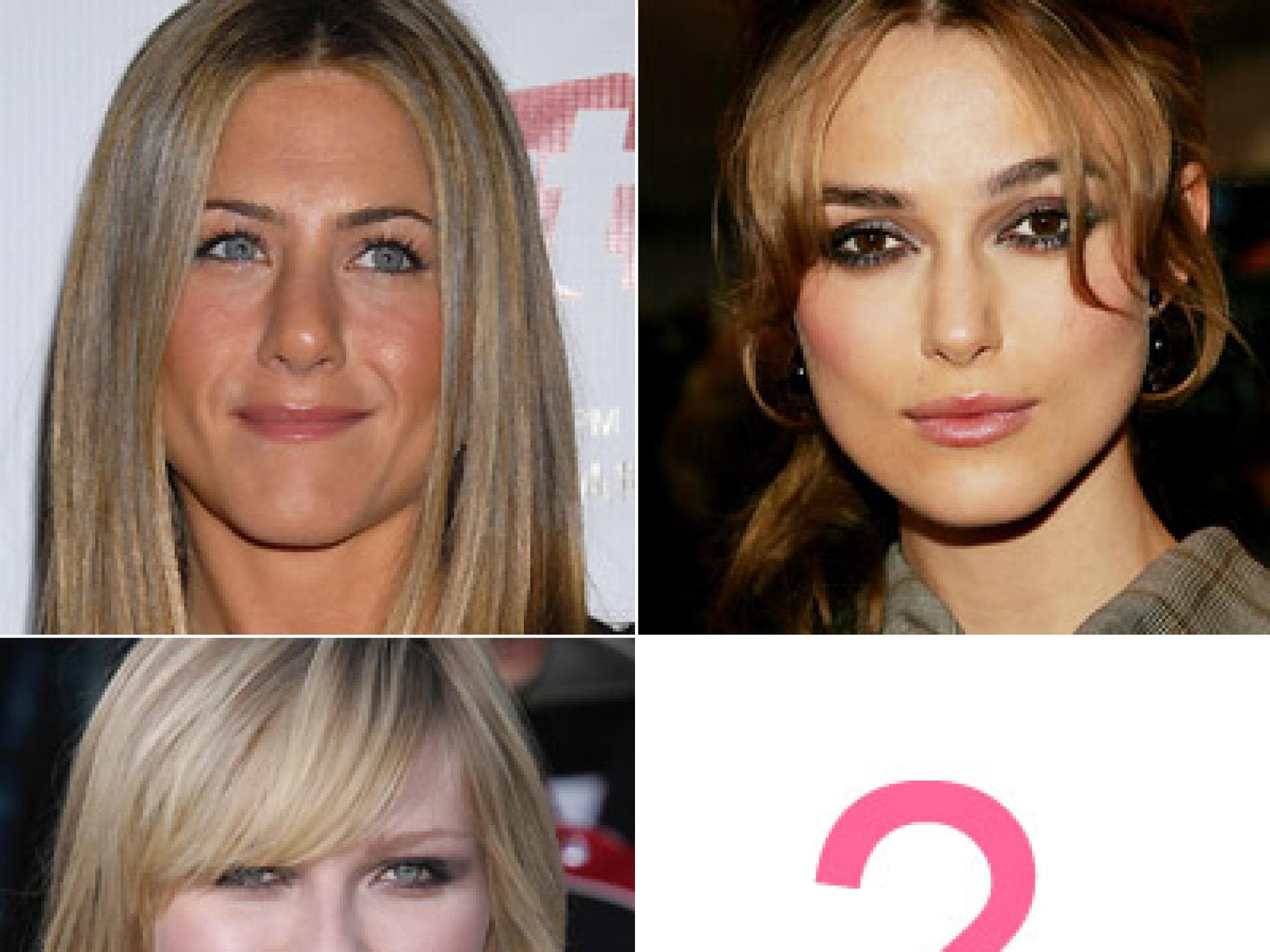 Promi-Mix aus Jennifer Aniston, Kirsten Dunst und Keira Knightley