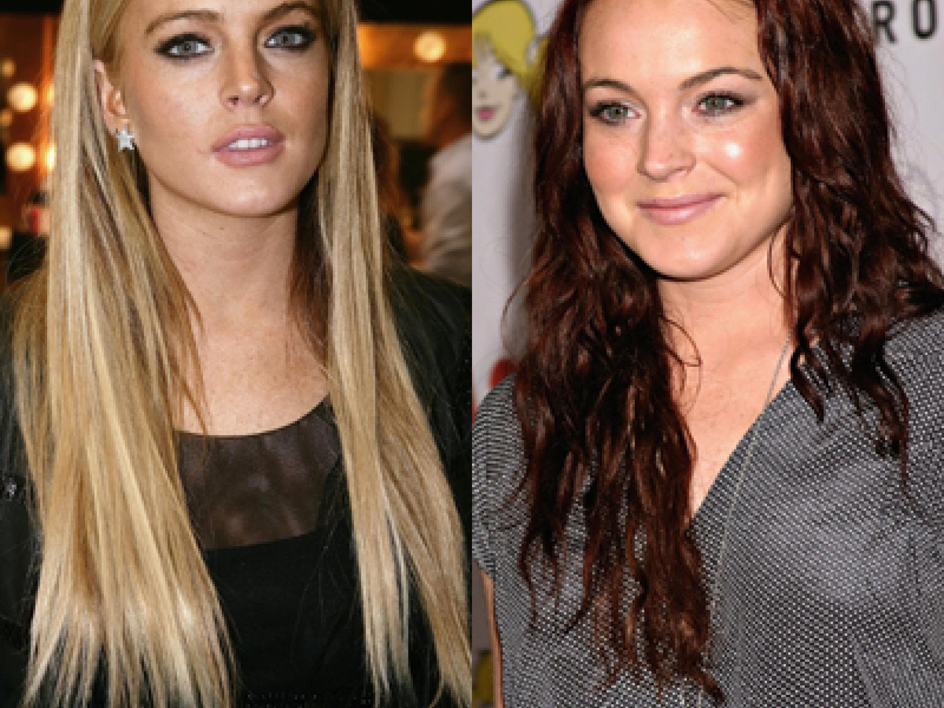 Lindsay Lohan früher und heute Lindsay Lohan früher und heute