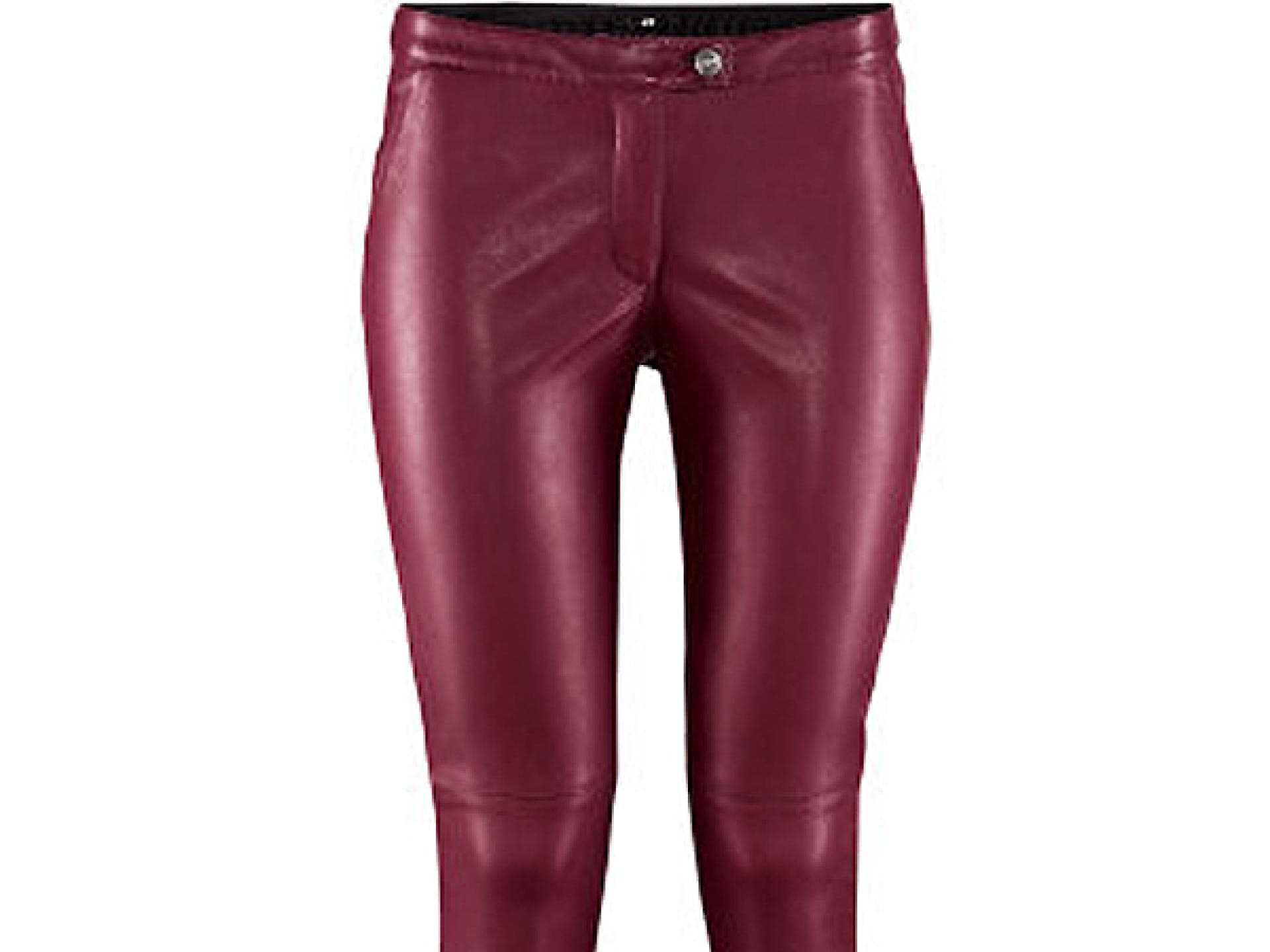 Rote Lederhose von H&M