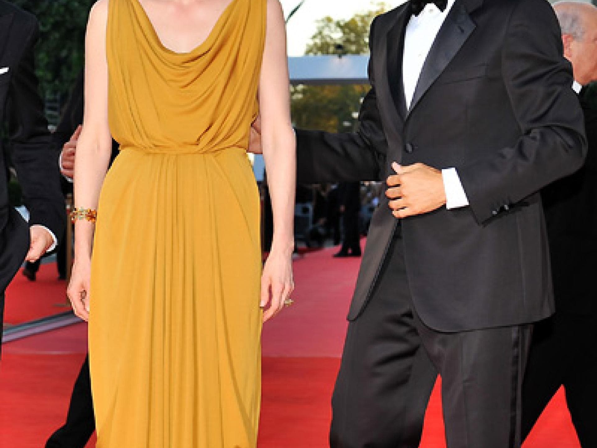 Tilda Swinton mit Georg Clooney Tilda Swinton mit Georg Clooney