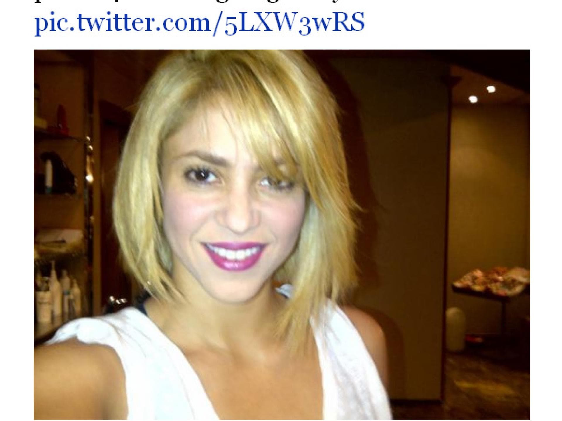 Shakiras neue Frisur - ein Bob