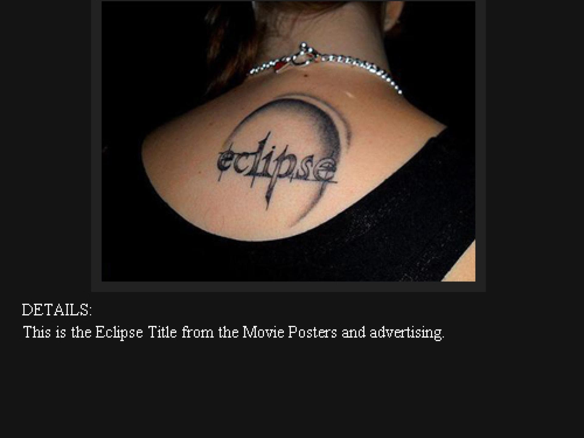 Twilight Tattoo: Eclipse Filmposter
